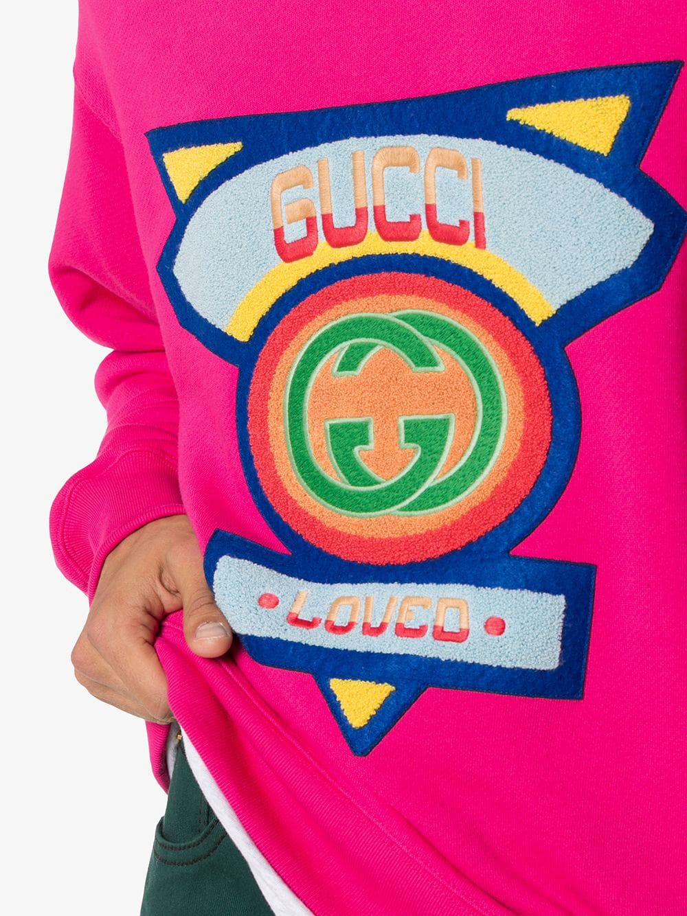 Gucci 80s sales patch sweatshirt
