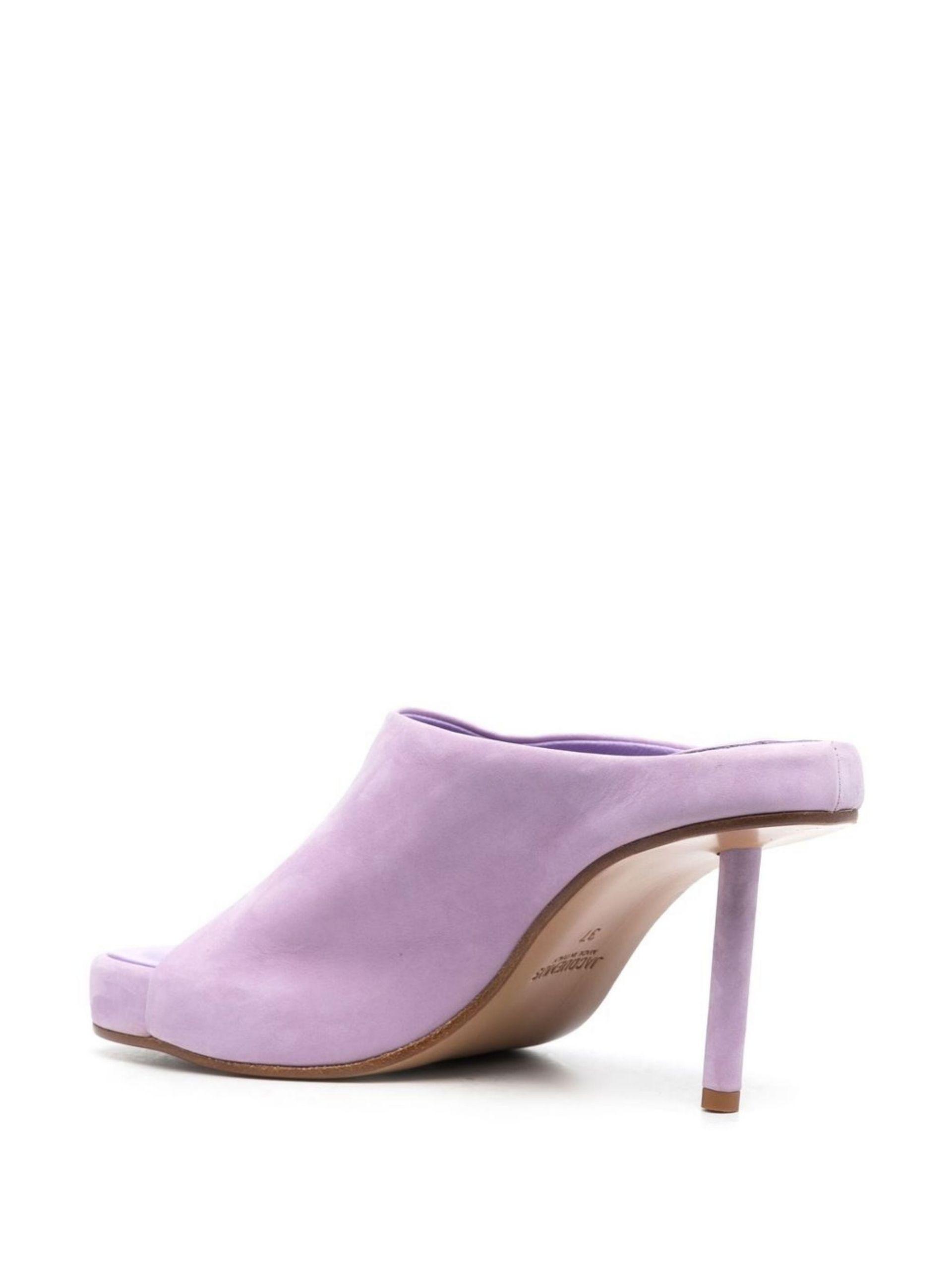 Jacquemus Purple Les Mules Nuvola 80 Suede Mules in Pink | Lyst