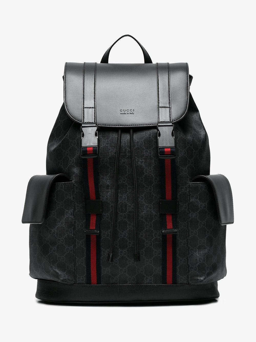 soft gg supreme backpack black
