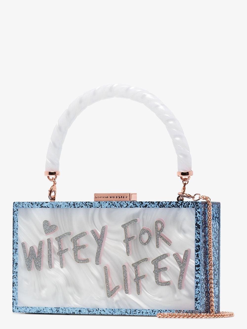 Sophia Webster Cleo Wifey For Lifey Clutch Bag in Blue Lyst