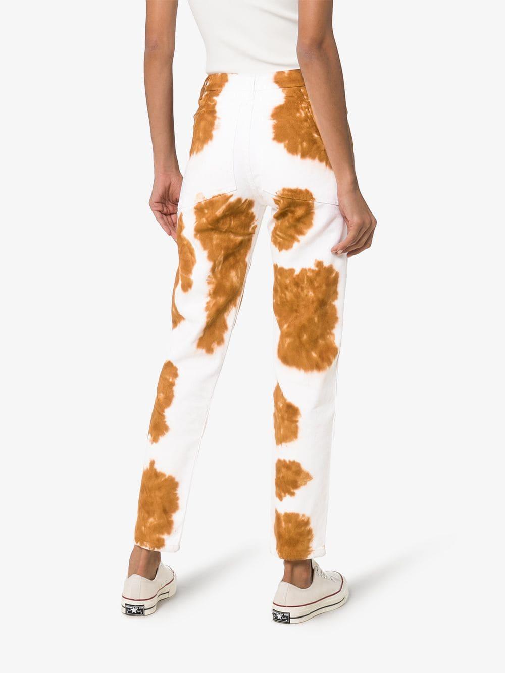Eckhaus Latta Denim Cow Print Slim Fit 