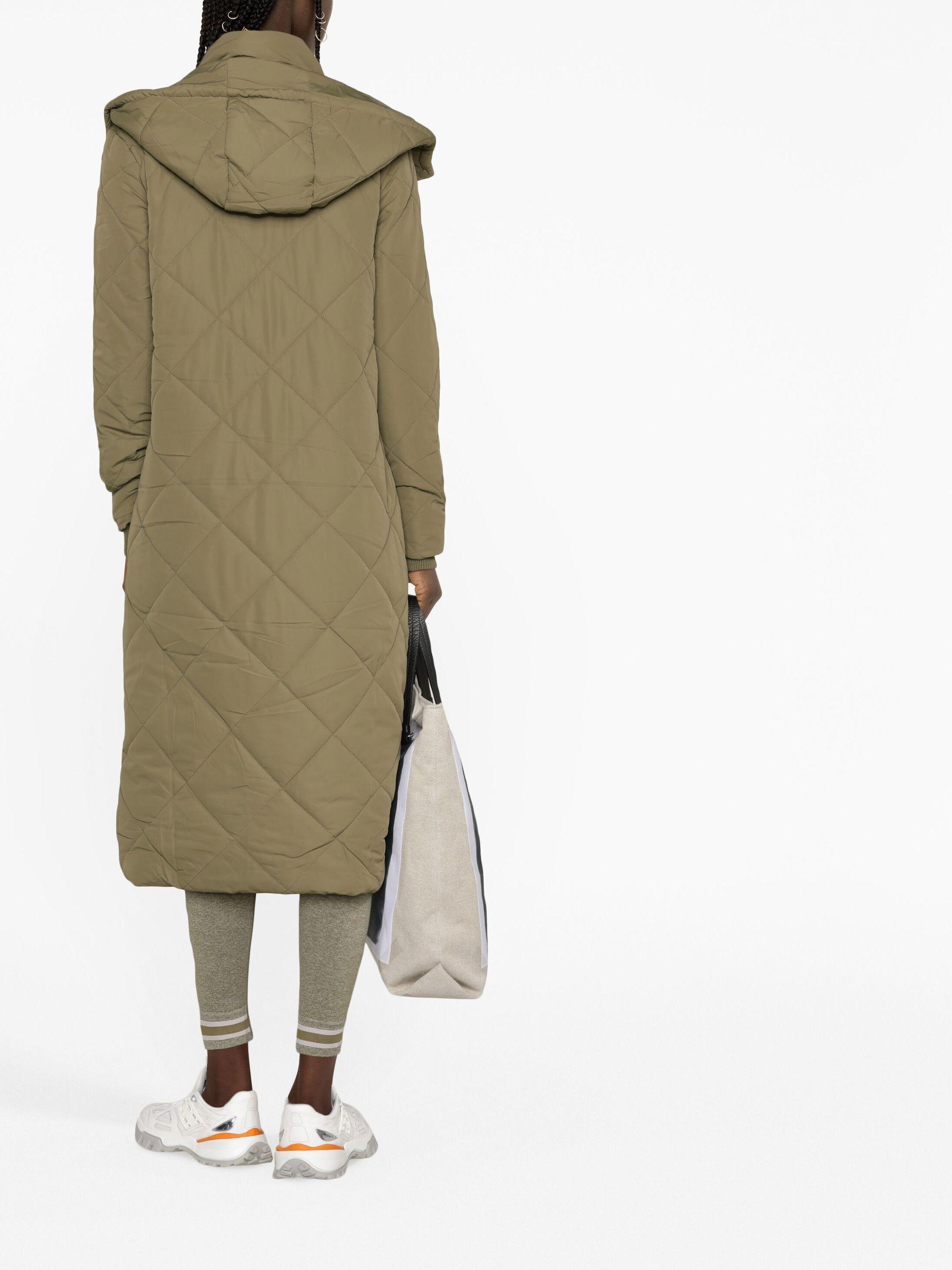 The Upside Green Tania Hooded Quilted Coat | Lyst