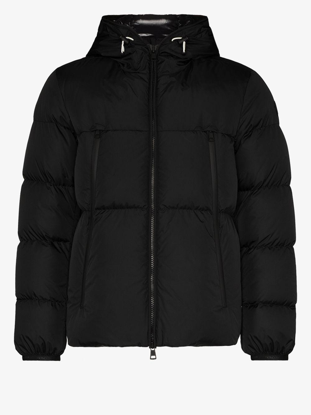 moncler black padded jacket