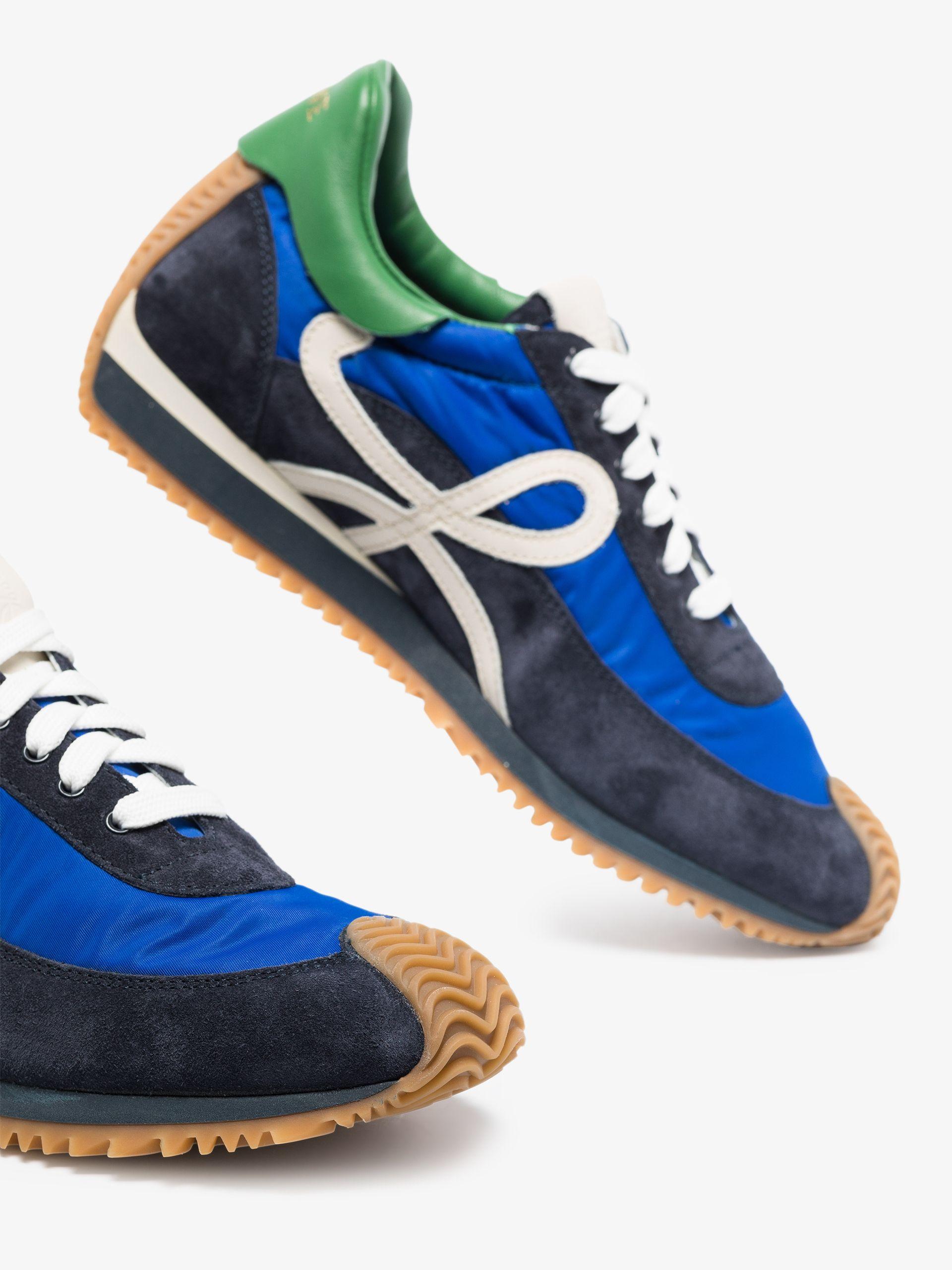 Loewe Flow Runner Suede Sneakers in Blue | Lyst