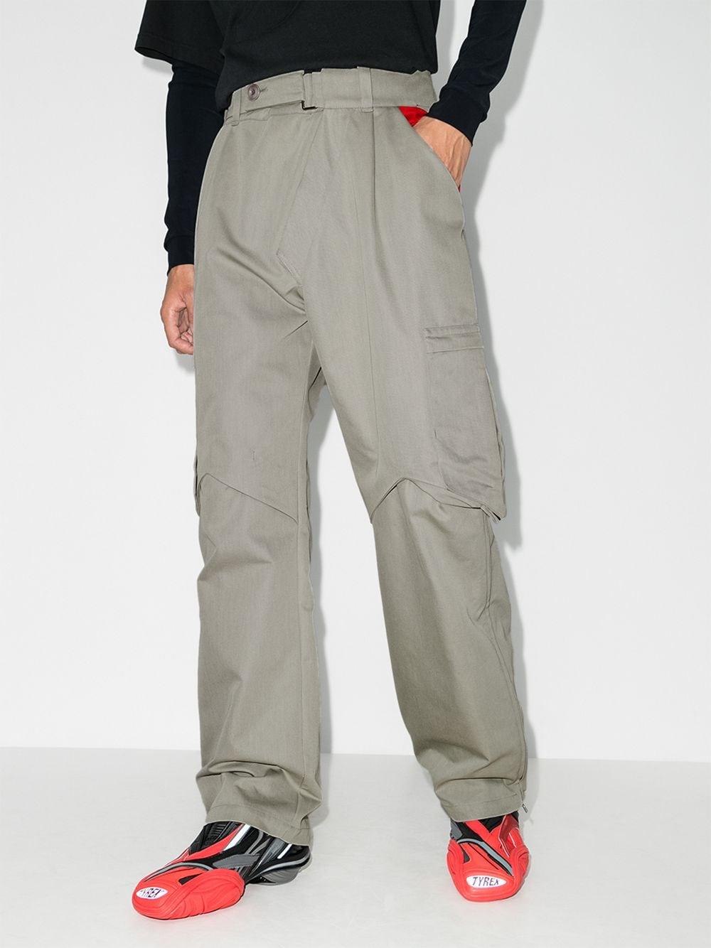 Kiko Kostadinov Synthetic Bindra Cargo Trousers in Grey (Gray) for 