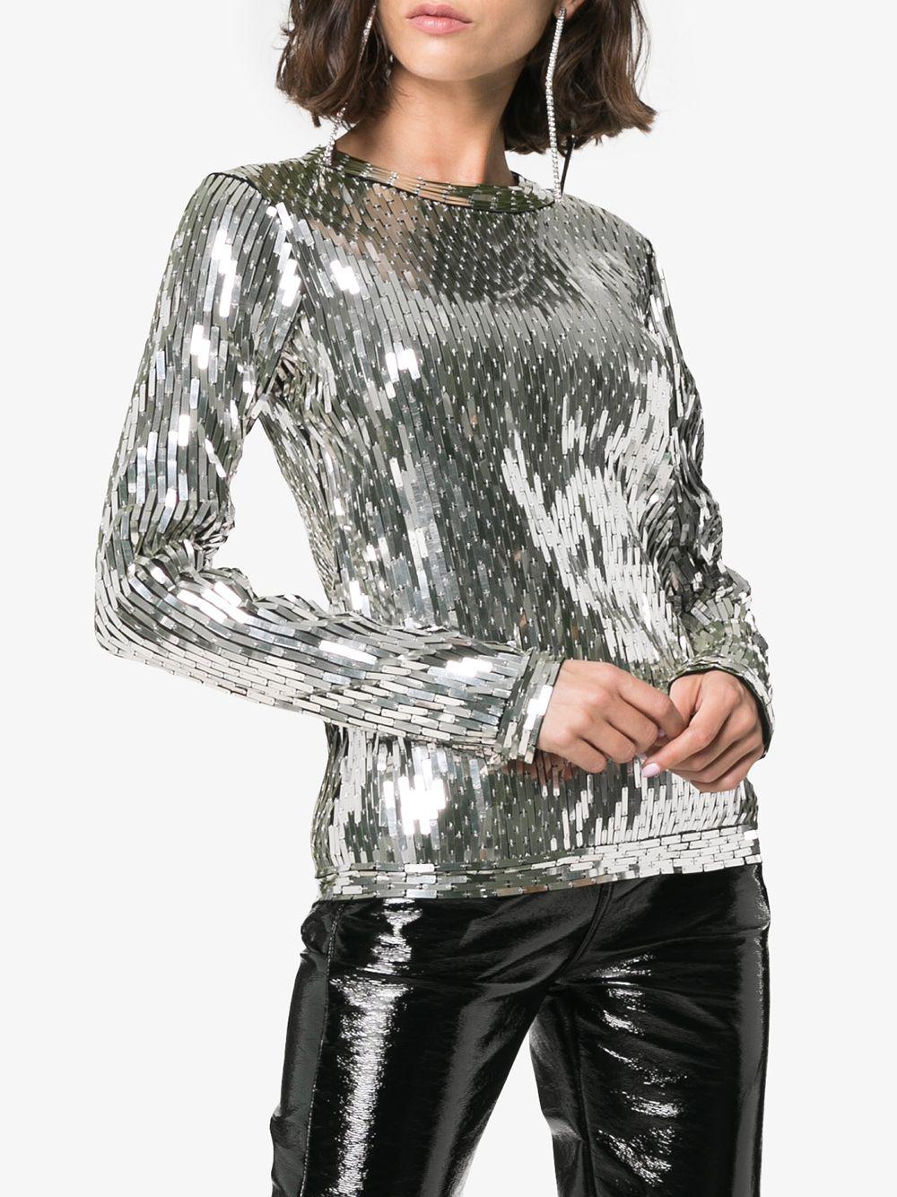 off white sequin top