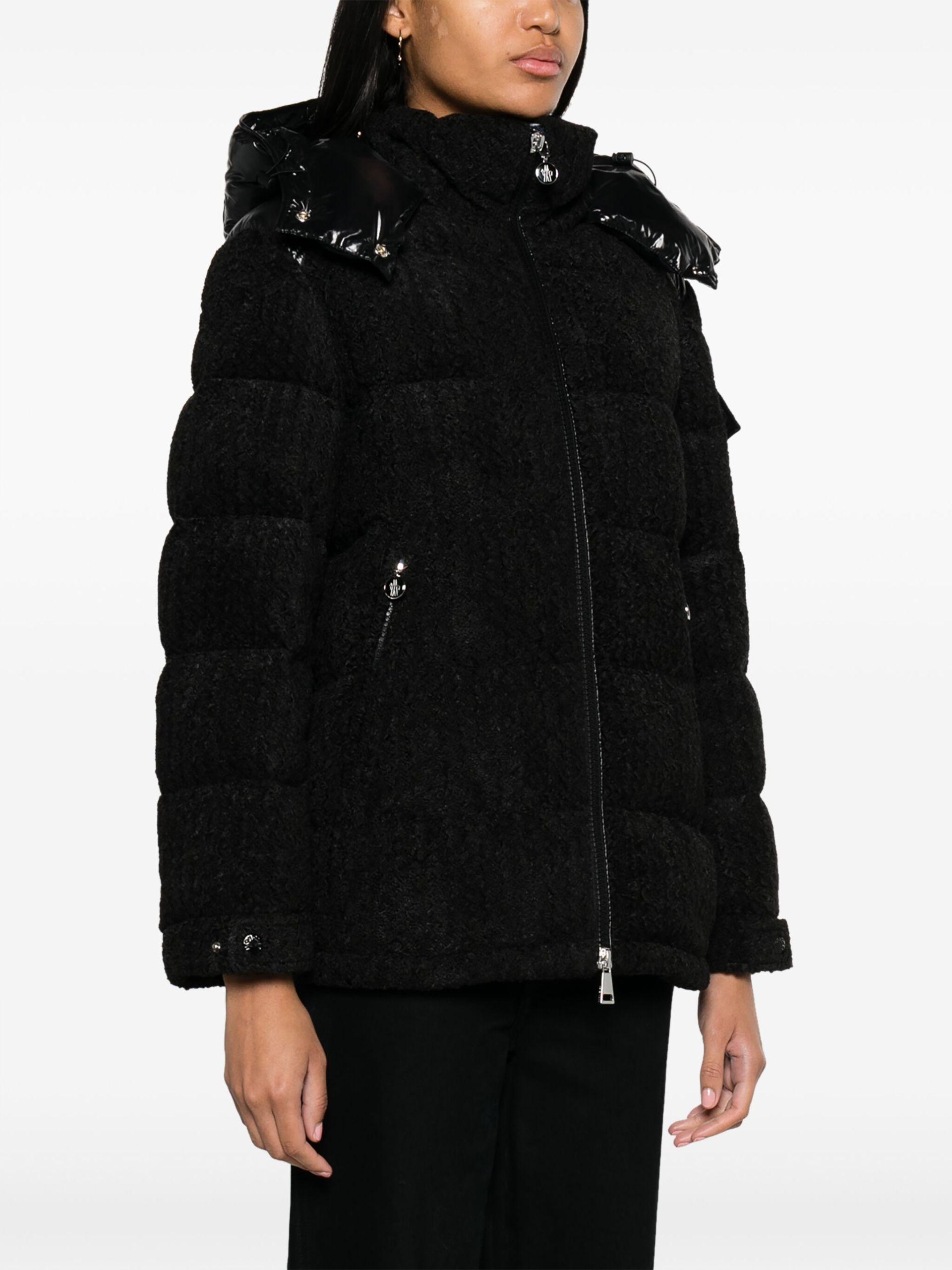 Black feather jacket womens 2025