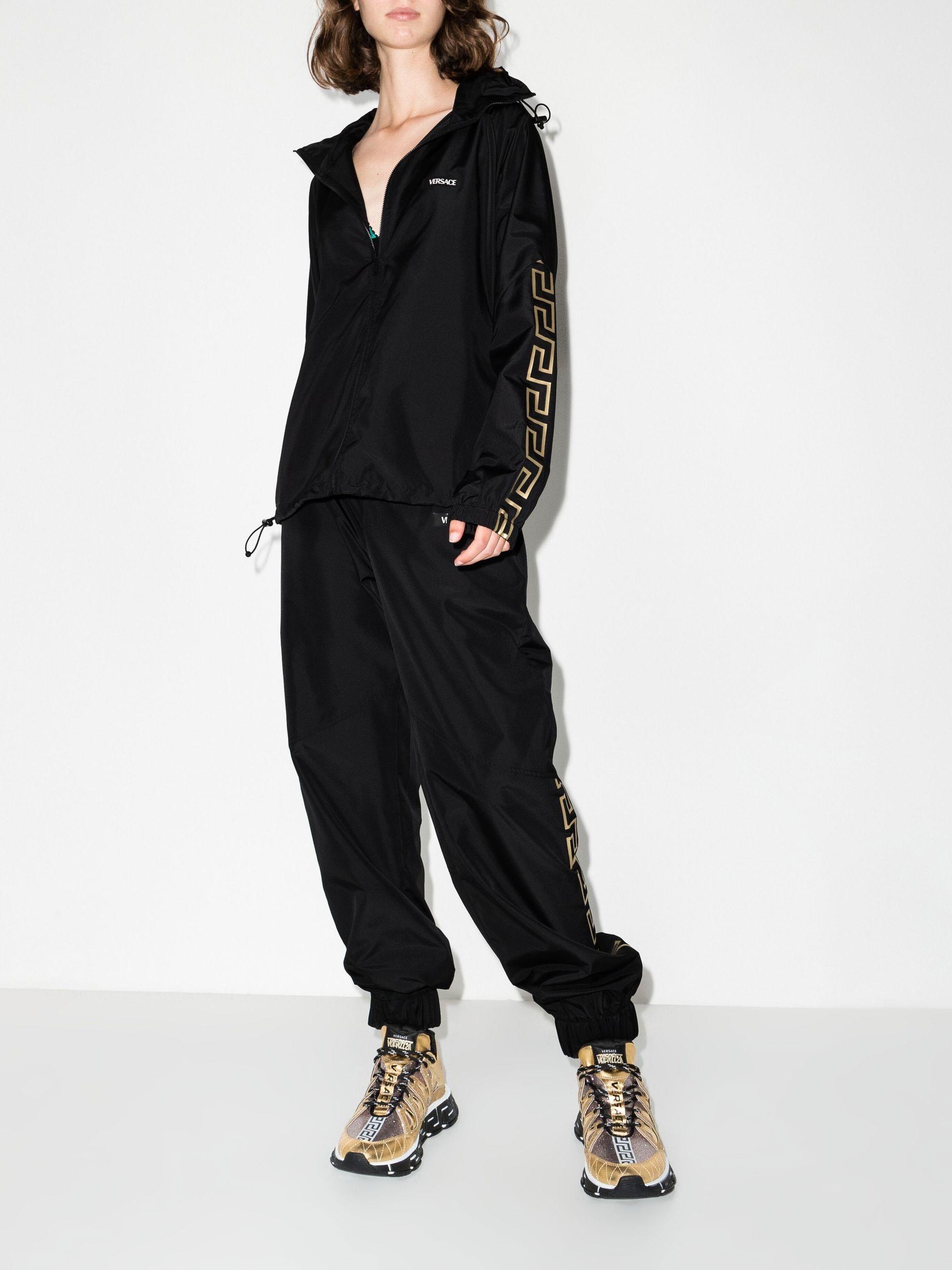 Versace Greca Border Zip-up Track Jacket - Women's - Polyester
