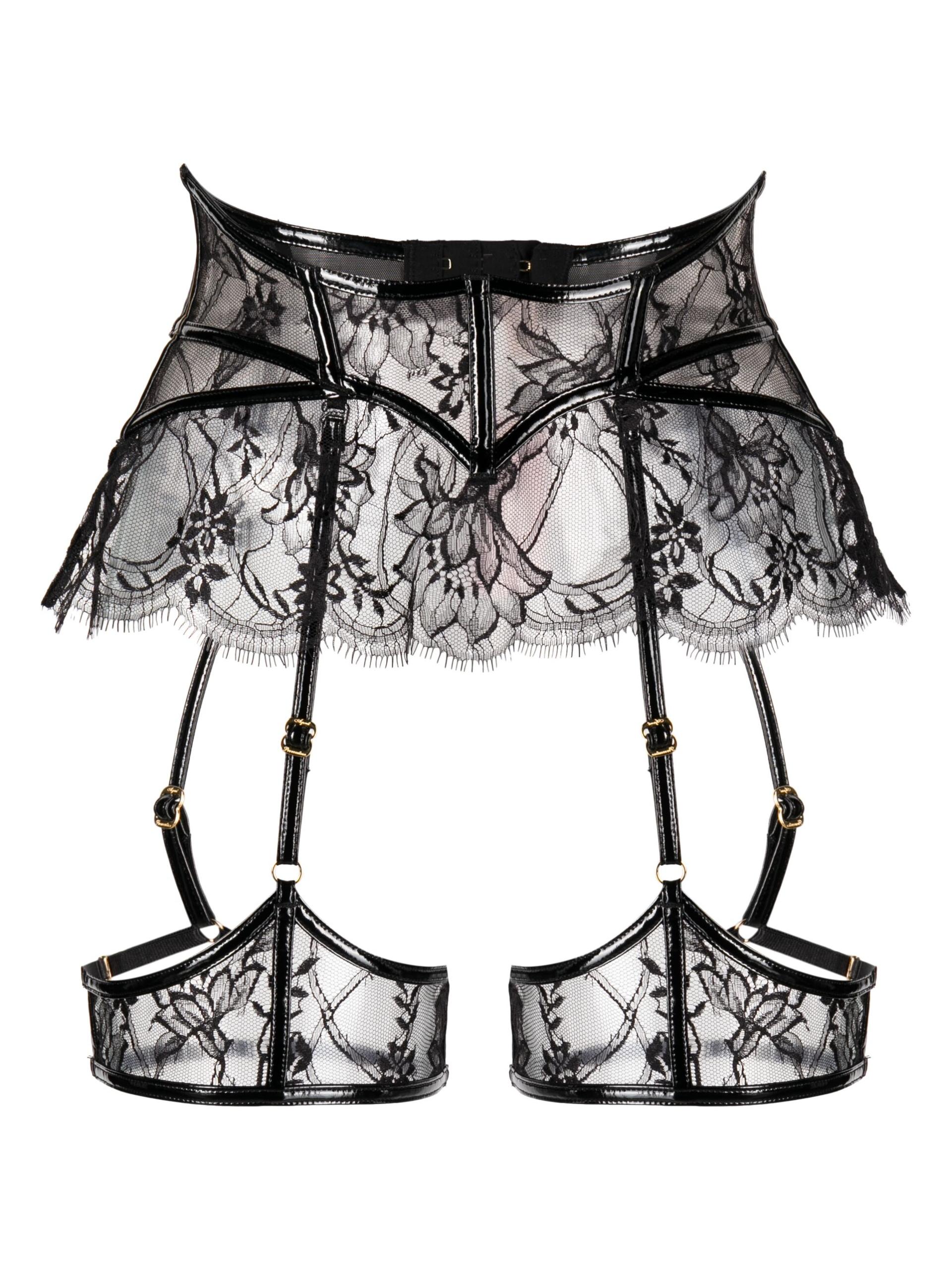 Agent Provocateur Alyss Lace Suspenders in Black | Lyst