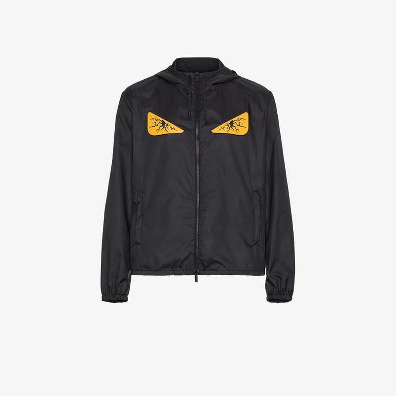 Fendi Bag Bug Eyes Windbreaker in Black for Men | Lyst