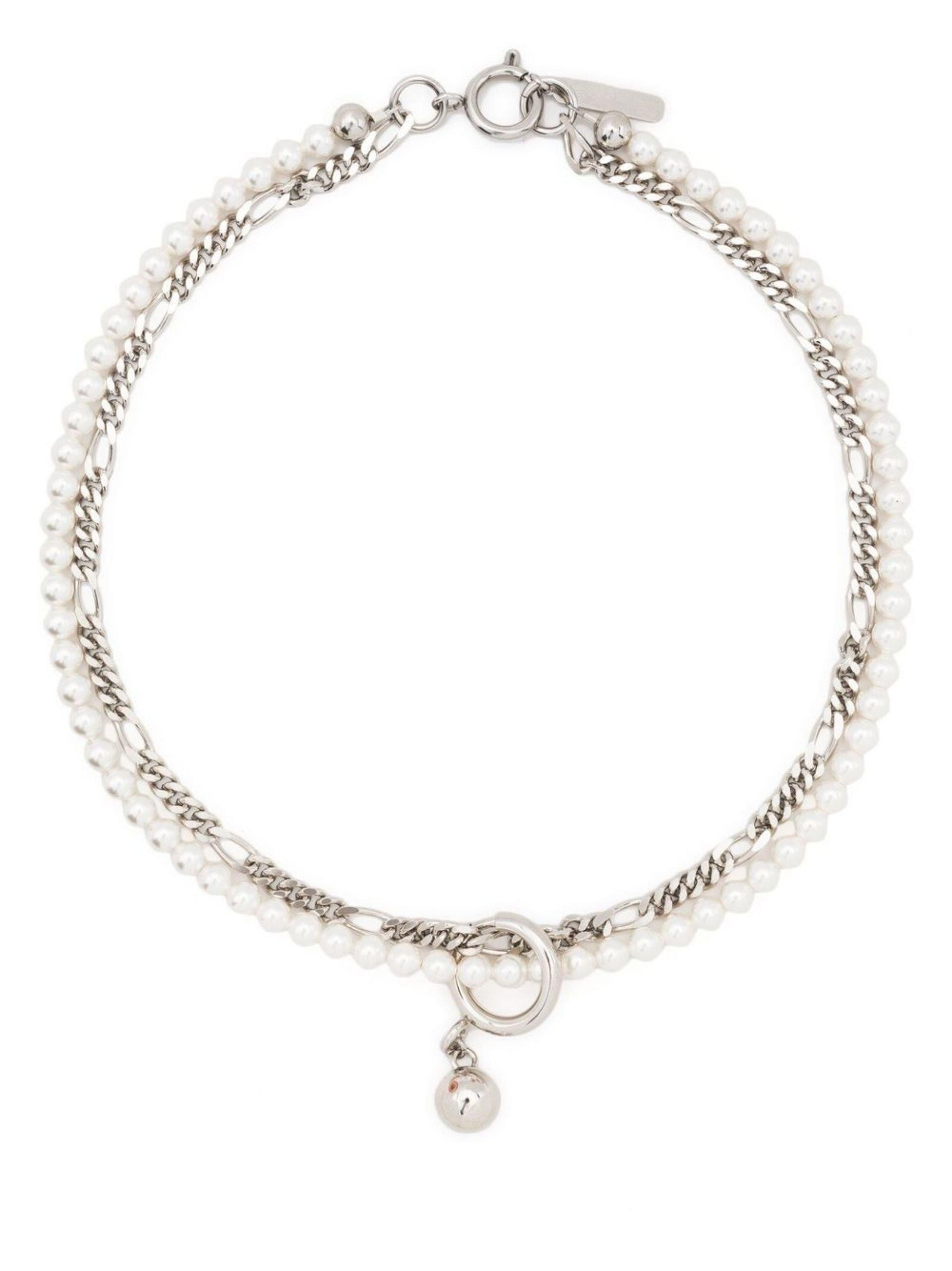 Justine Clenquet -tone Jip Pearl Necklace in White | Lyst