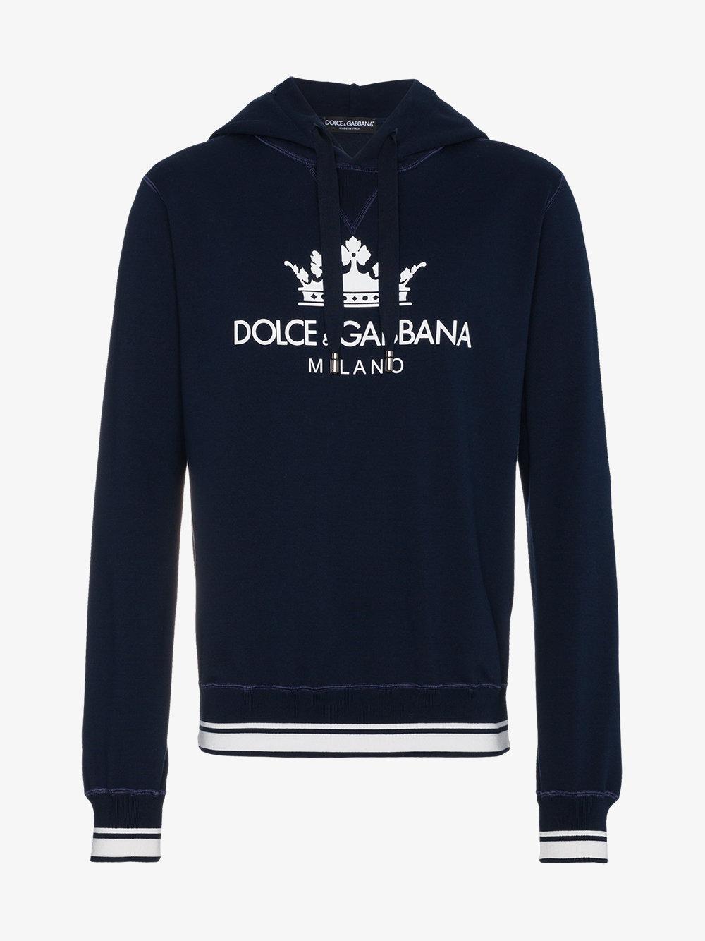 Dolce Gabbana Milano Hooded Sweatshirt in for | Lyst
