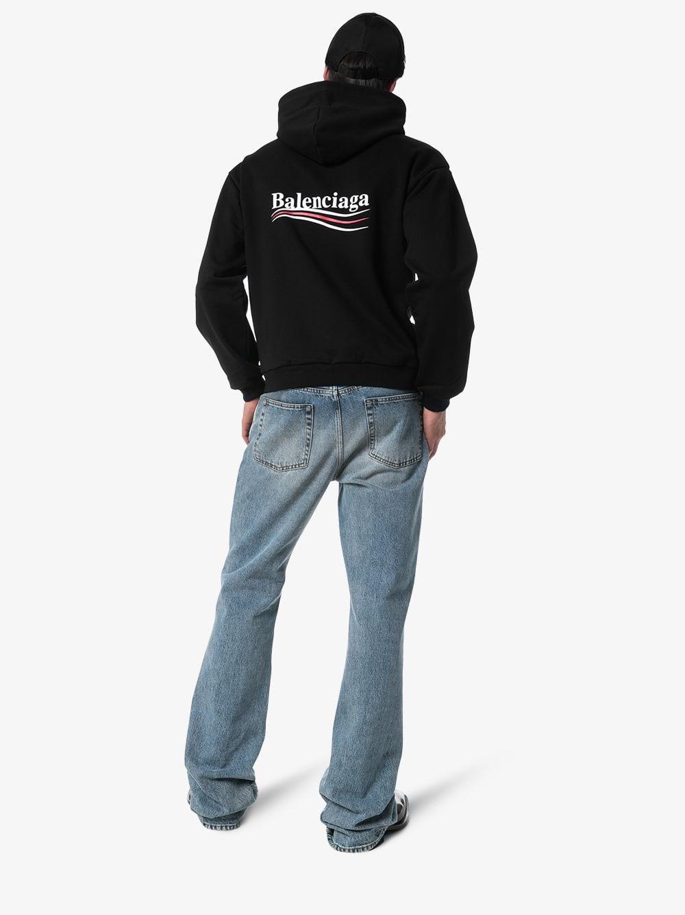 balenciaga political logo hoodie