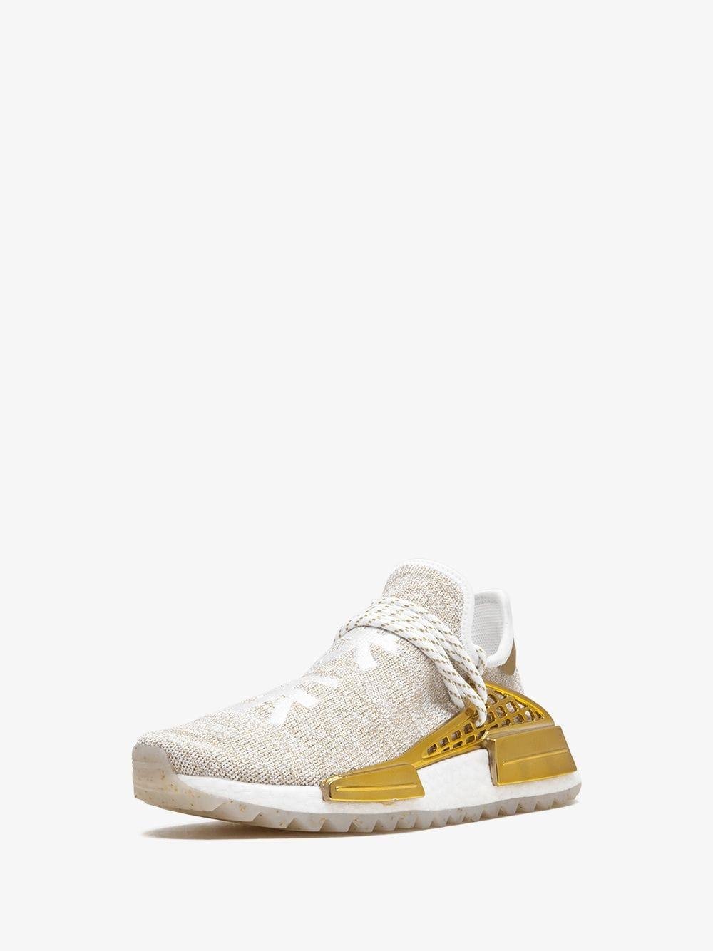 cable chain near adidas Gold And White X Pharrell Williams Hu Holi Nmd Sneakers in Metallic  for Men | Lyst