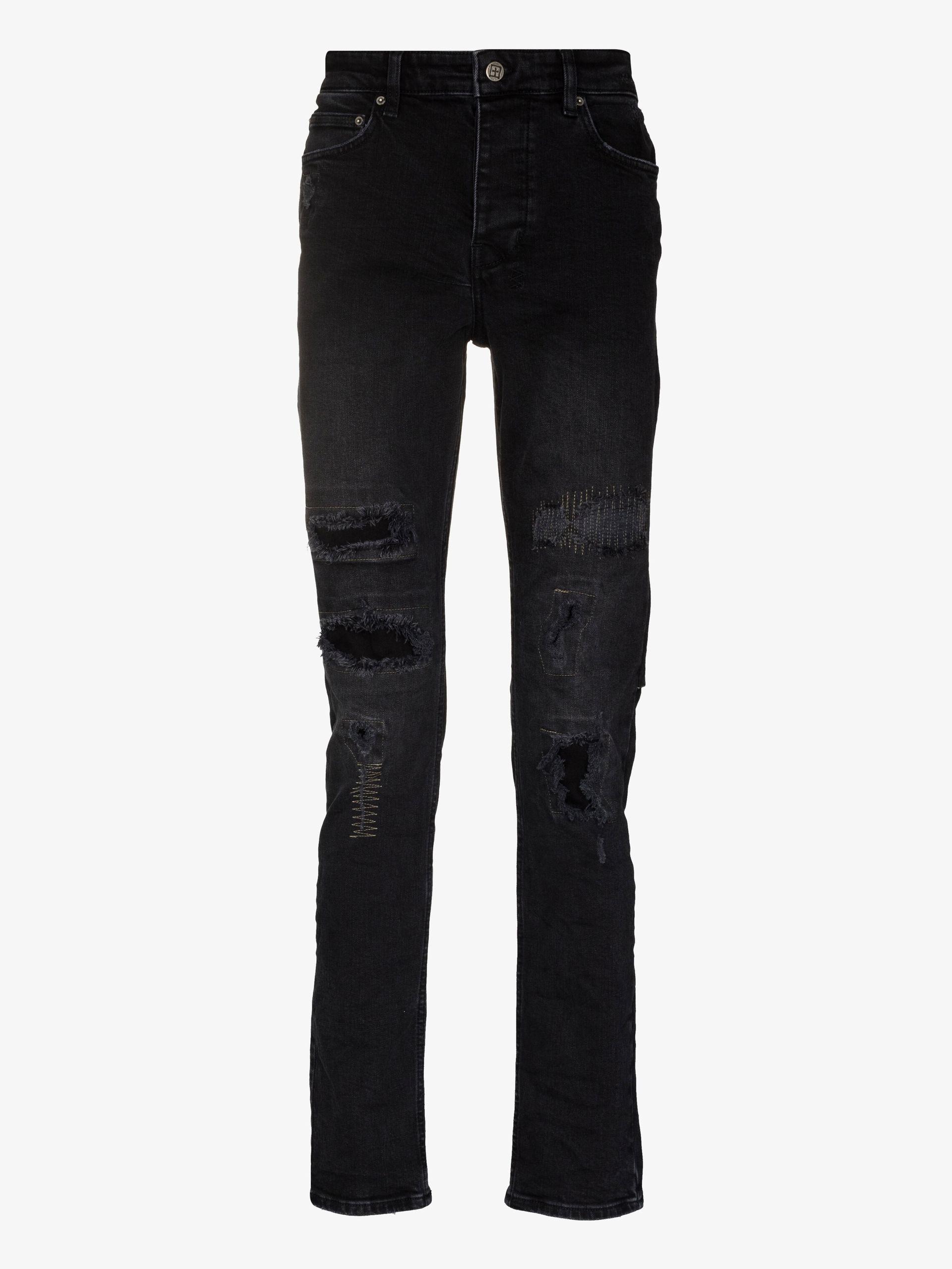 Ksubi Black Ether Trashed Organic Cotton Skinny Jeans for Men | Lyst