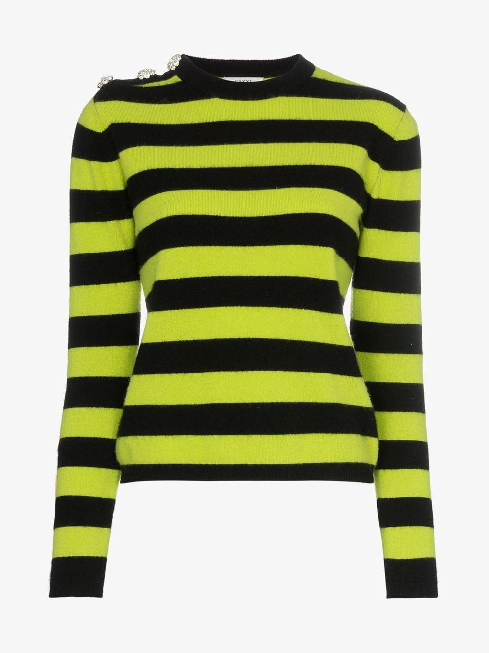 ganni striped sweater
