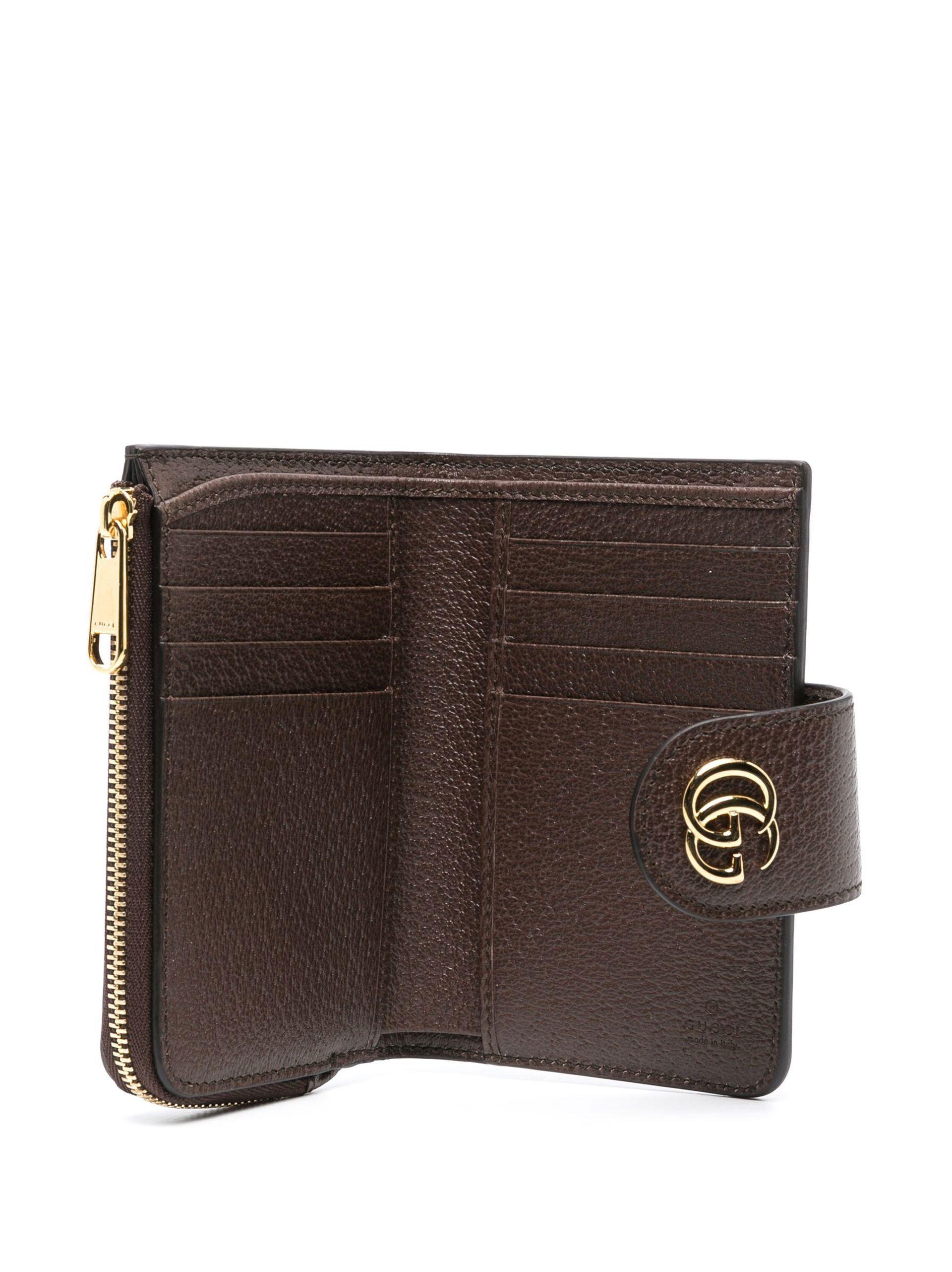 Gucci Neutral Ophidia Canvas Wallet in Gray | Lyst