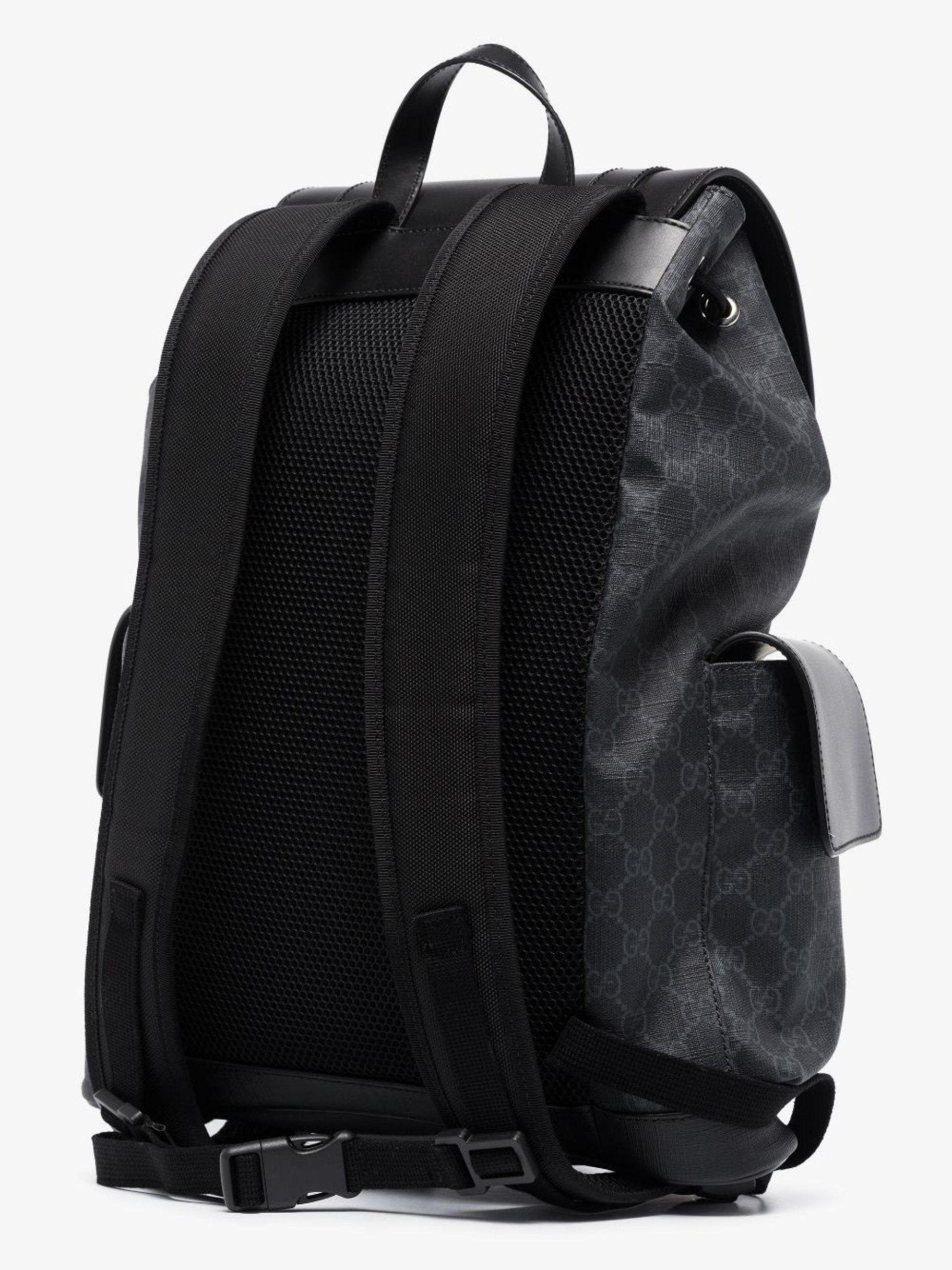 Gucci Canvas gg Backpack in Black for 