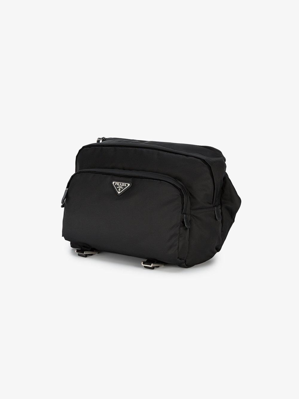 Prada Synthetic Nylon Large Cross Body Bag in Black for Men - Lyst