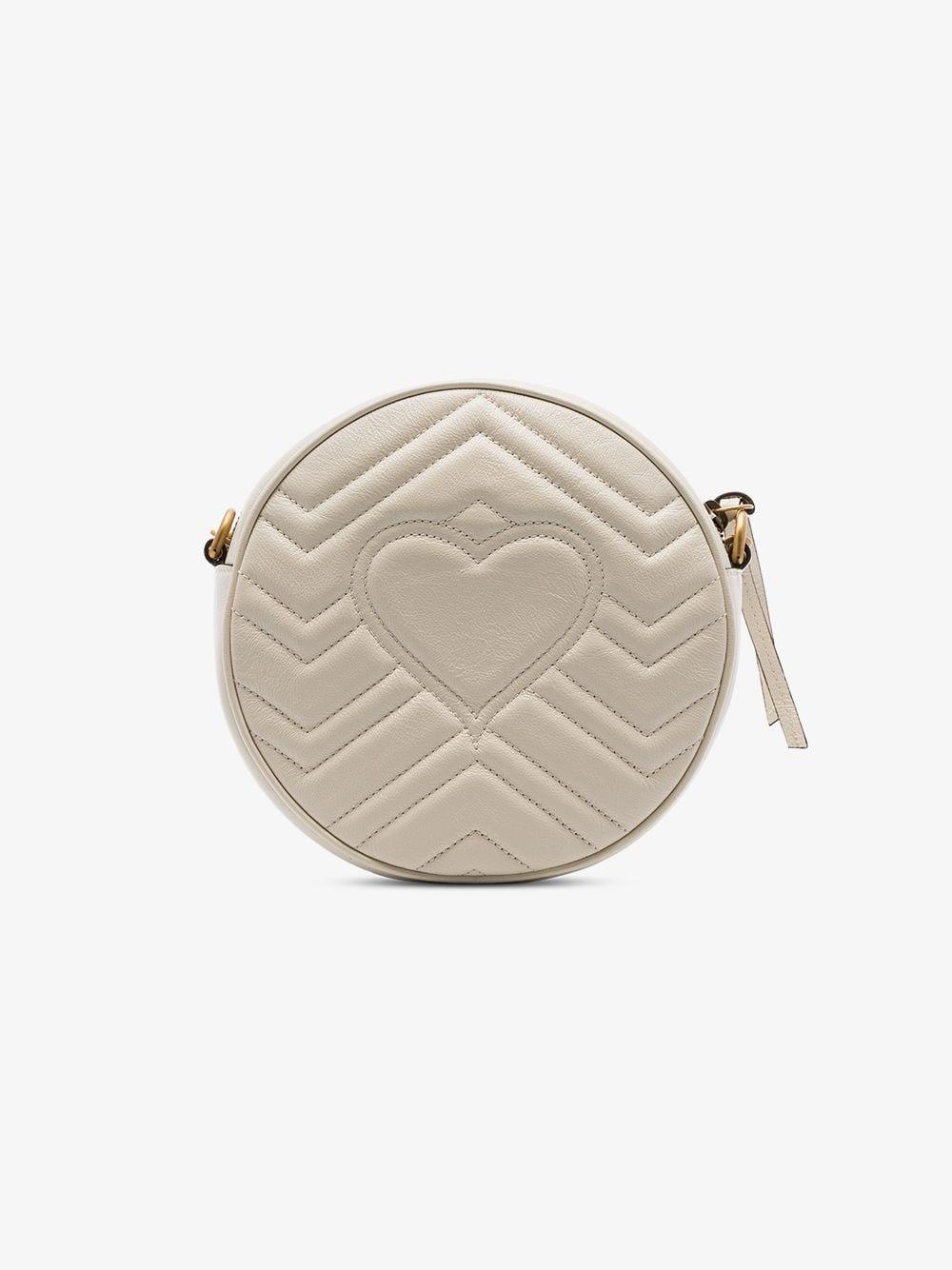 gucci white circle purse