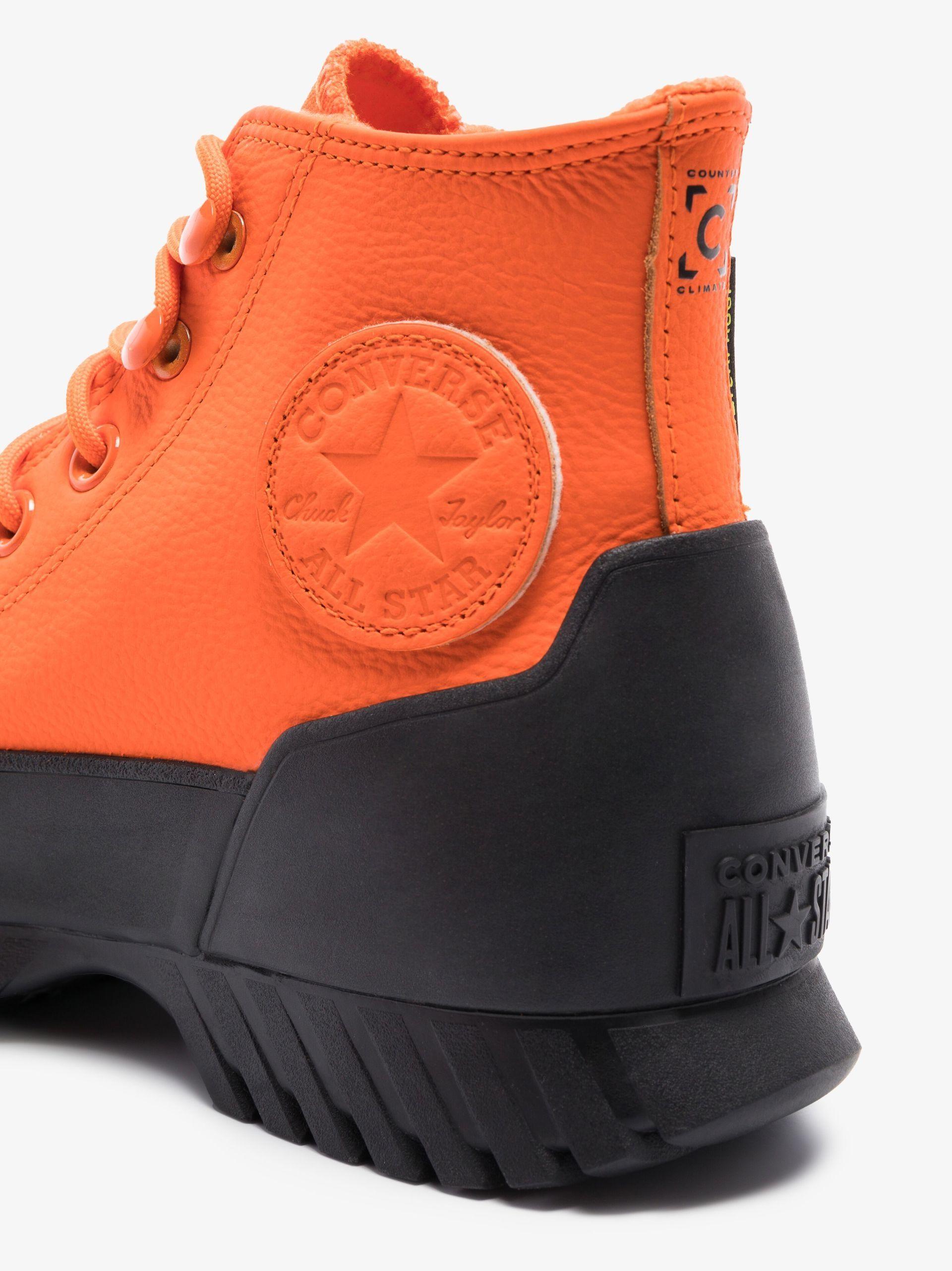 orange lugged converse
