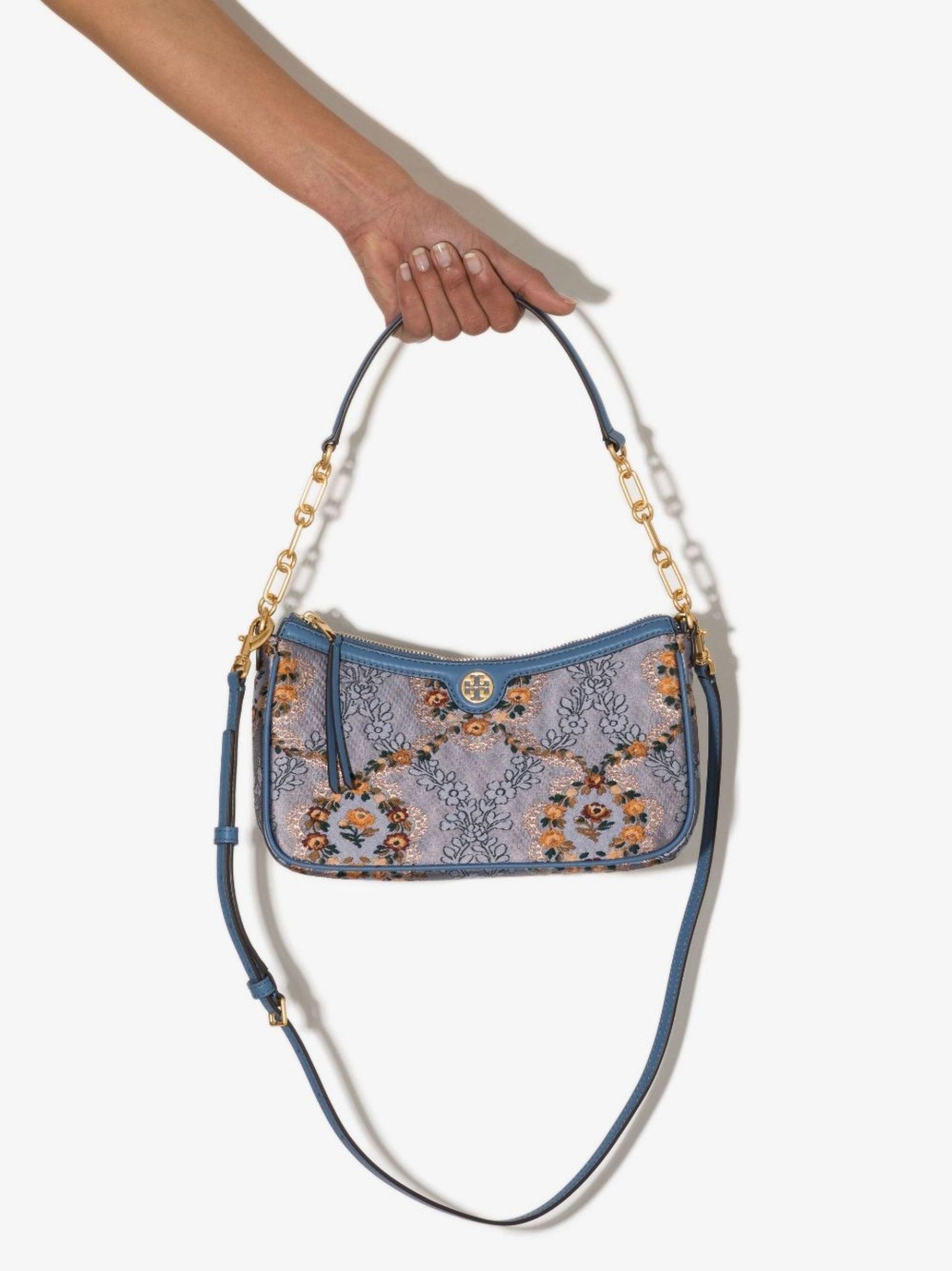 Tory Burch Women's T Monogram Chenille Shoulder Handbag 