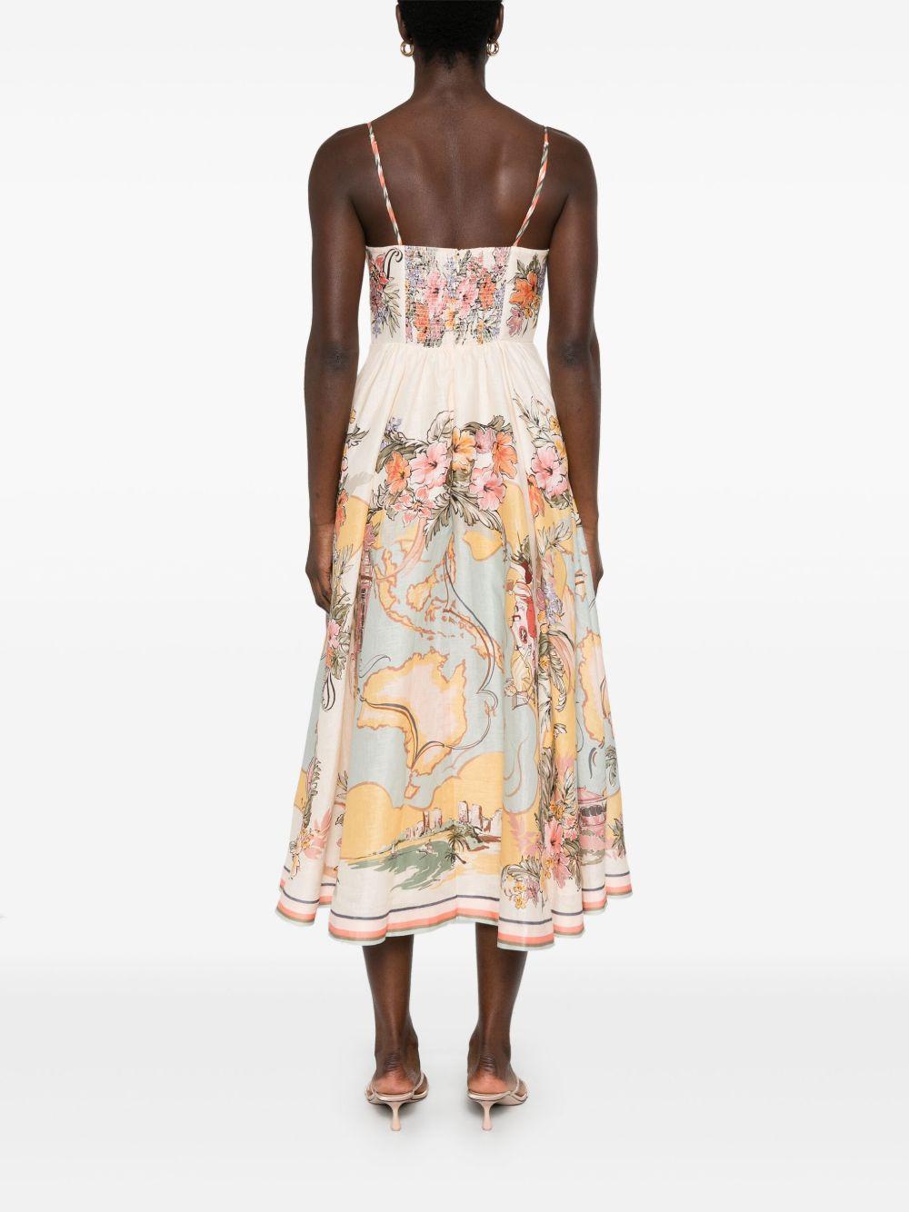【Zimmermann】Tallow floral linen midi dress Zimmermann Tallow floral linen midi dress Zimmermann
