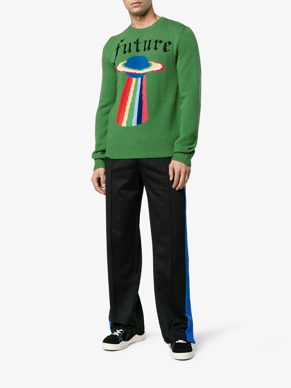 de ober transfusie Schelden Gucci Future Jumper in Green for Men | Lyst