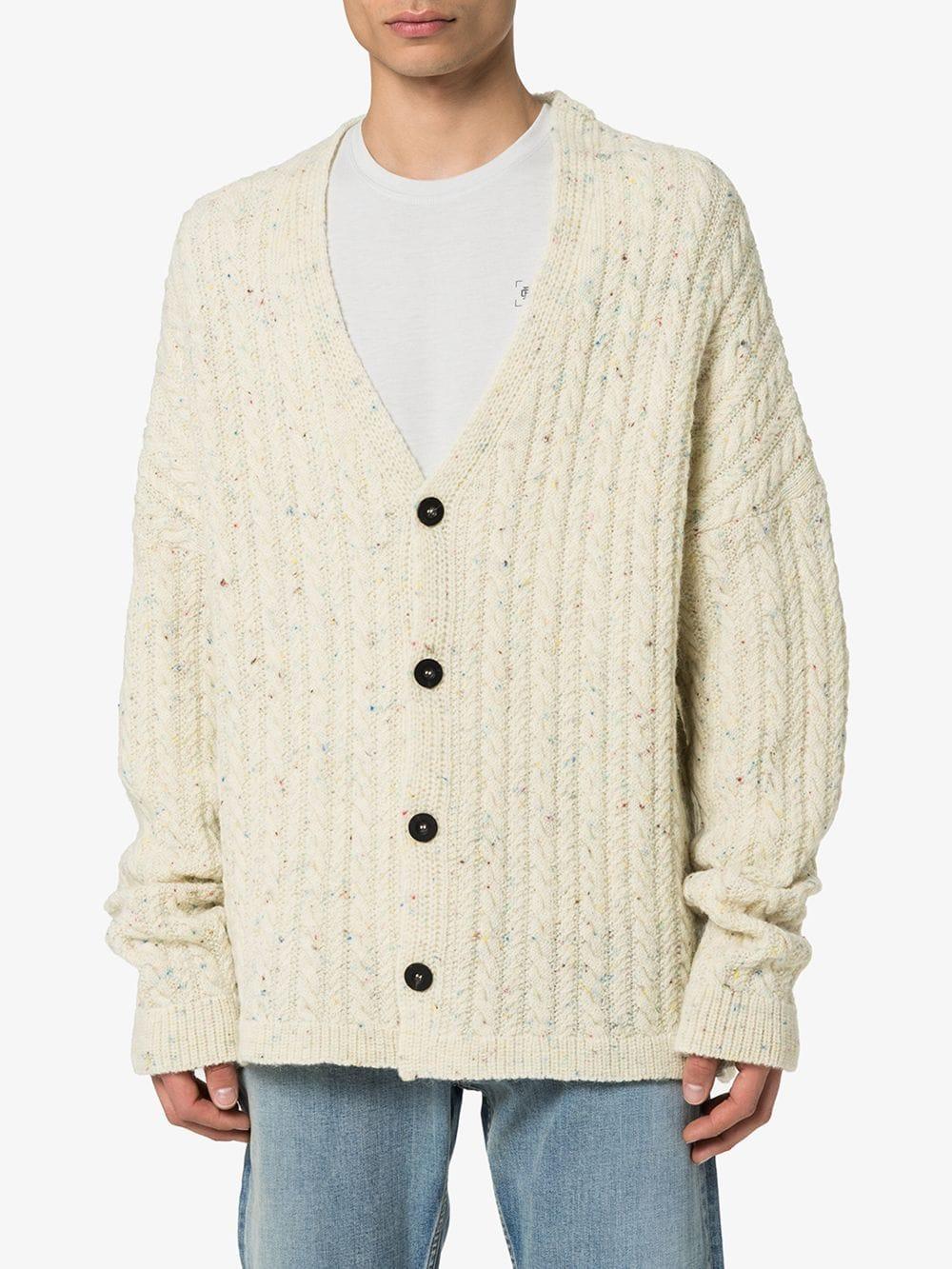 rainbow wool cardigan