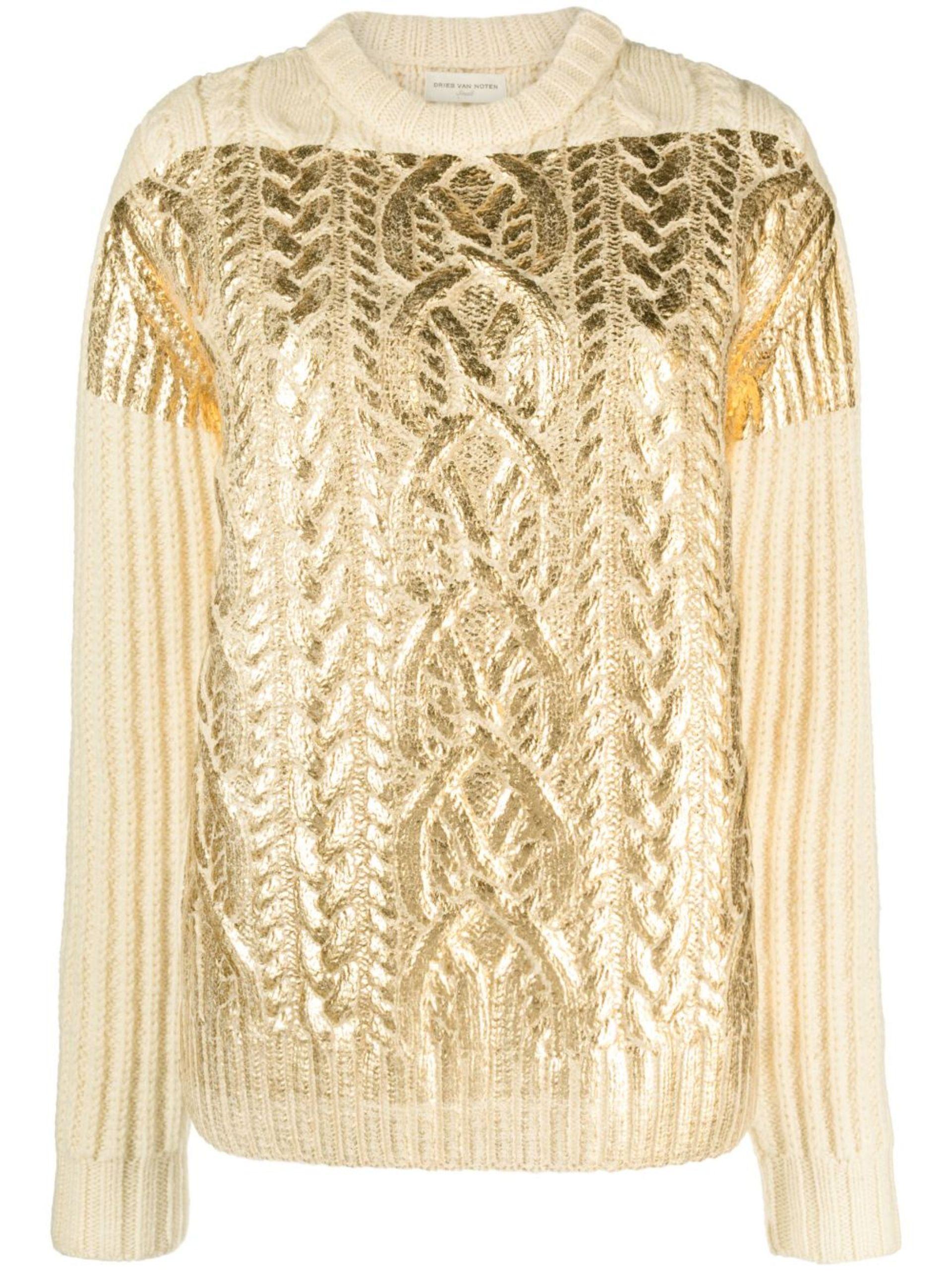 Foil merino knitwear cheap