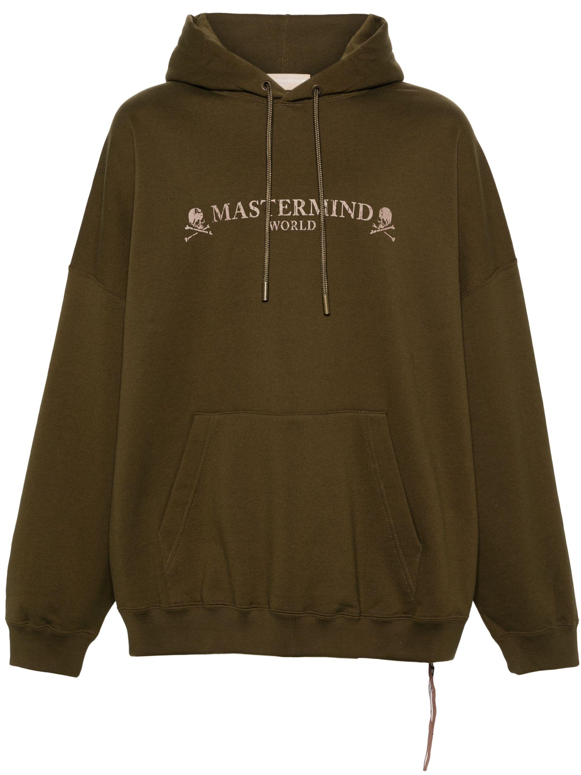 Mastermind Japan Logo print Cotton Hoodie in Green for Men Lyst