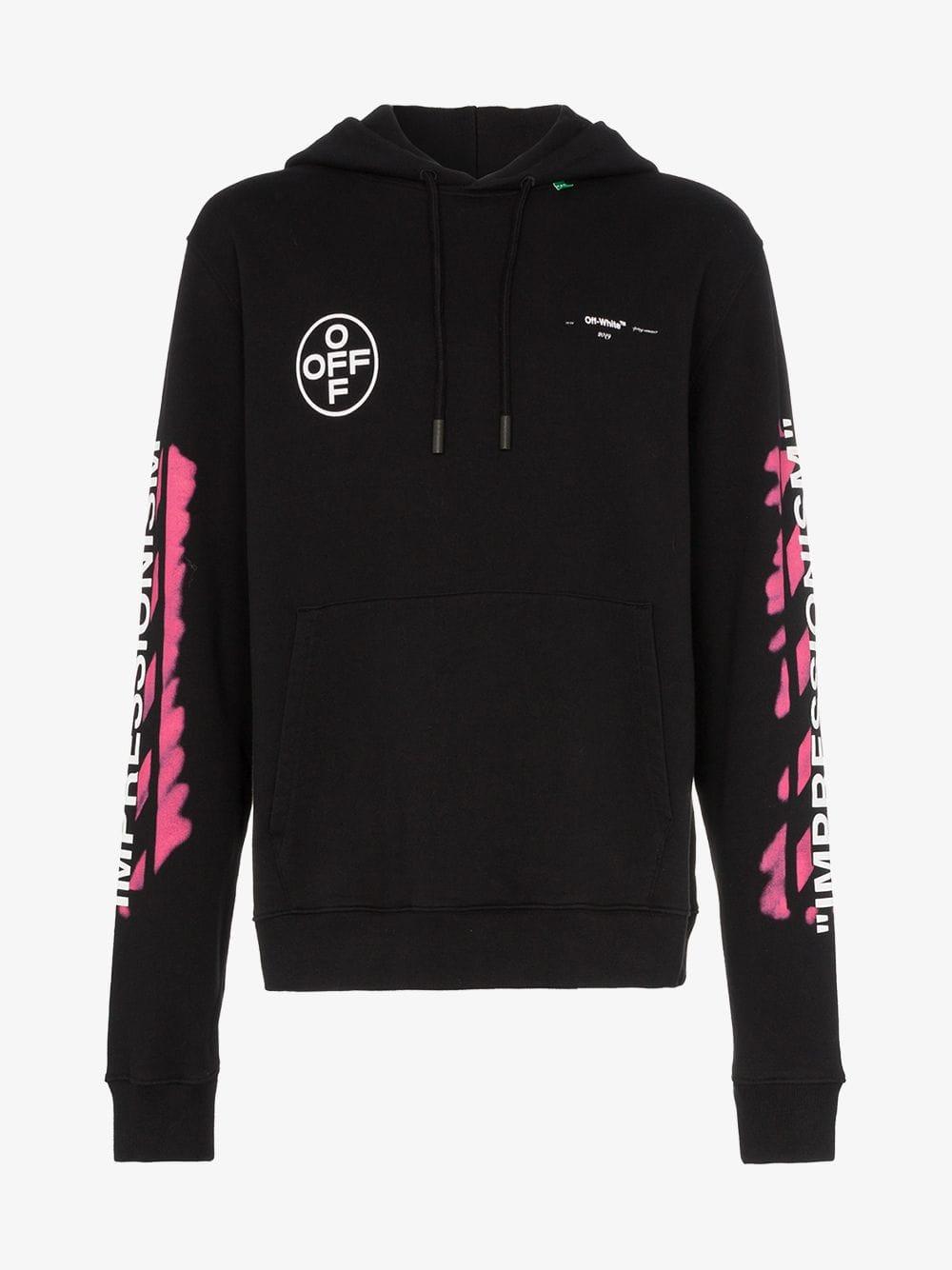 off white hoodie spray paint