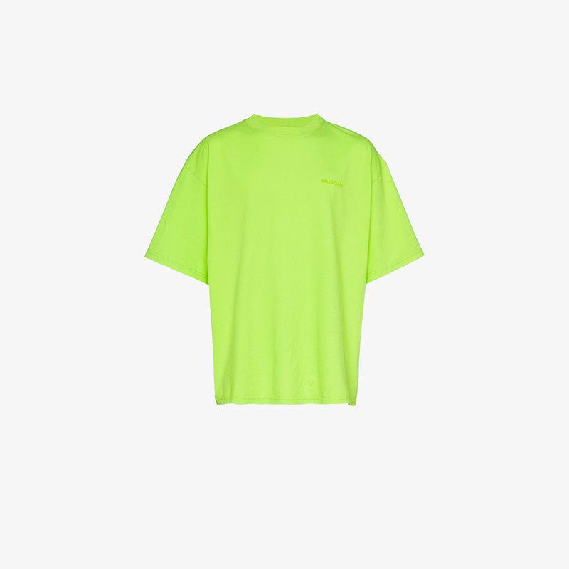 Balenciaga Ego Print Oversized T-shirt in Green for Men | Lyst ...