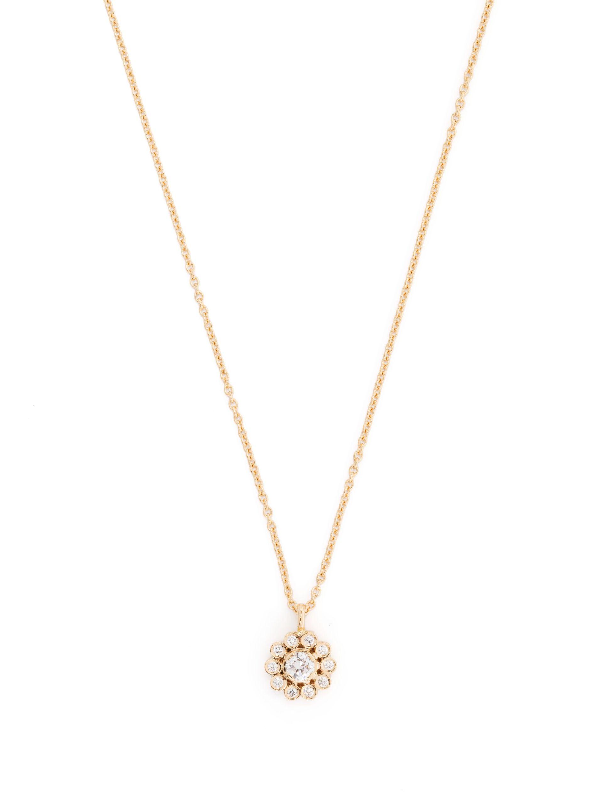 Sophie Bille Brahe 18k Yellow Soleil Simple Diamond Necklace in ...