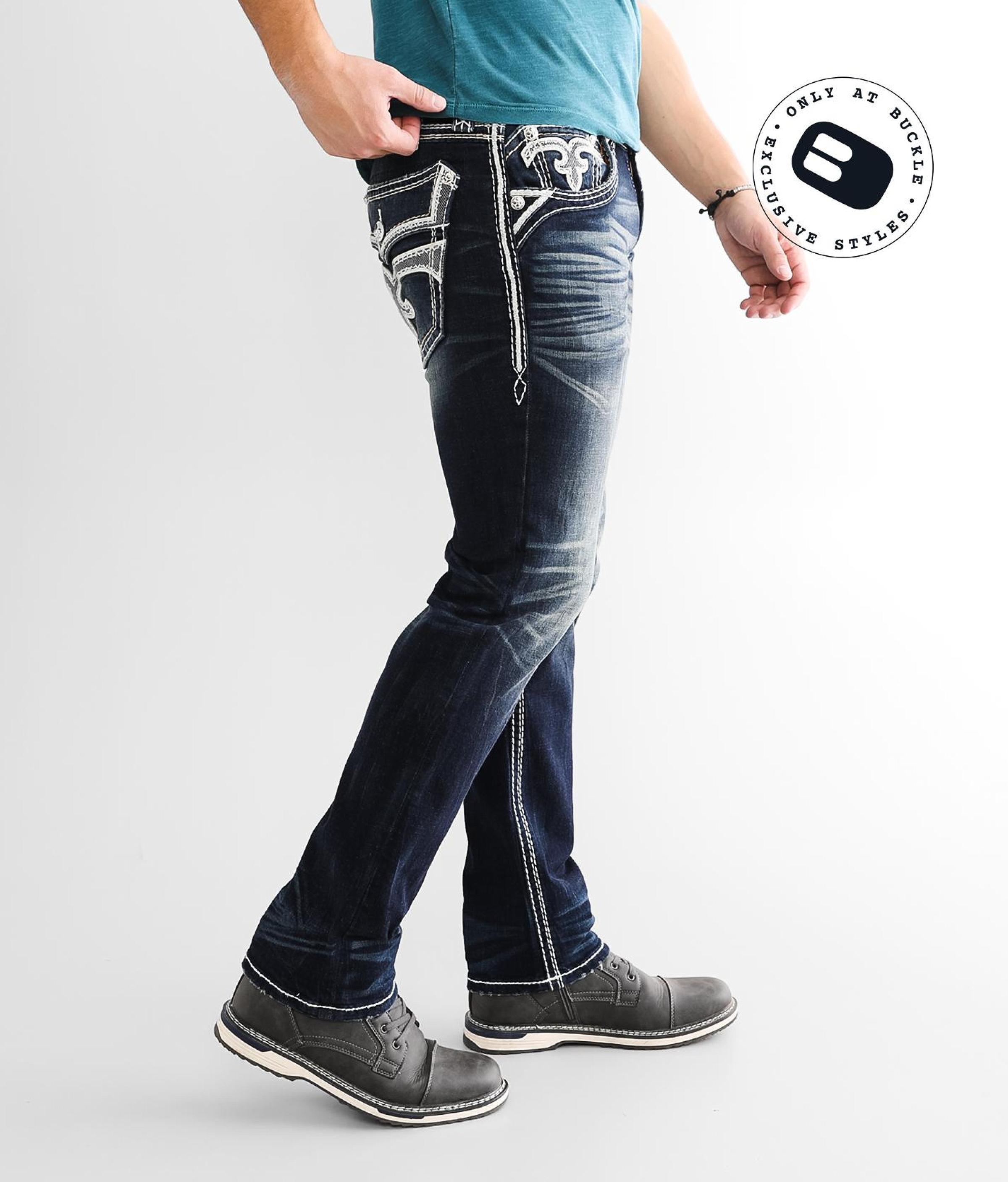 Rock Revival Bradley Slim Straight Stretch Jean in Blue for Men | Lyst