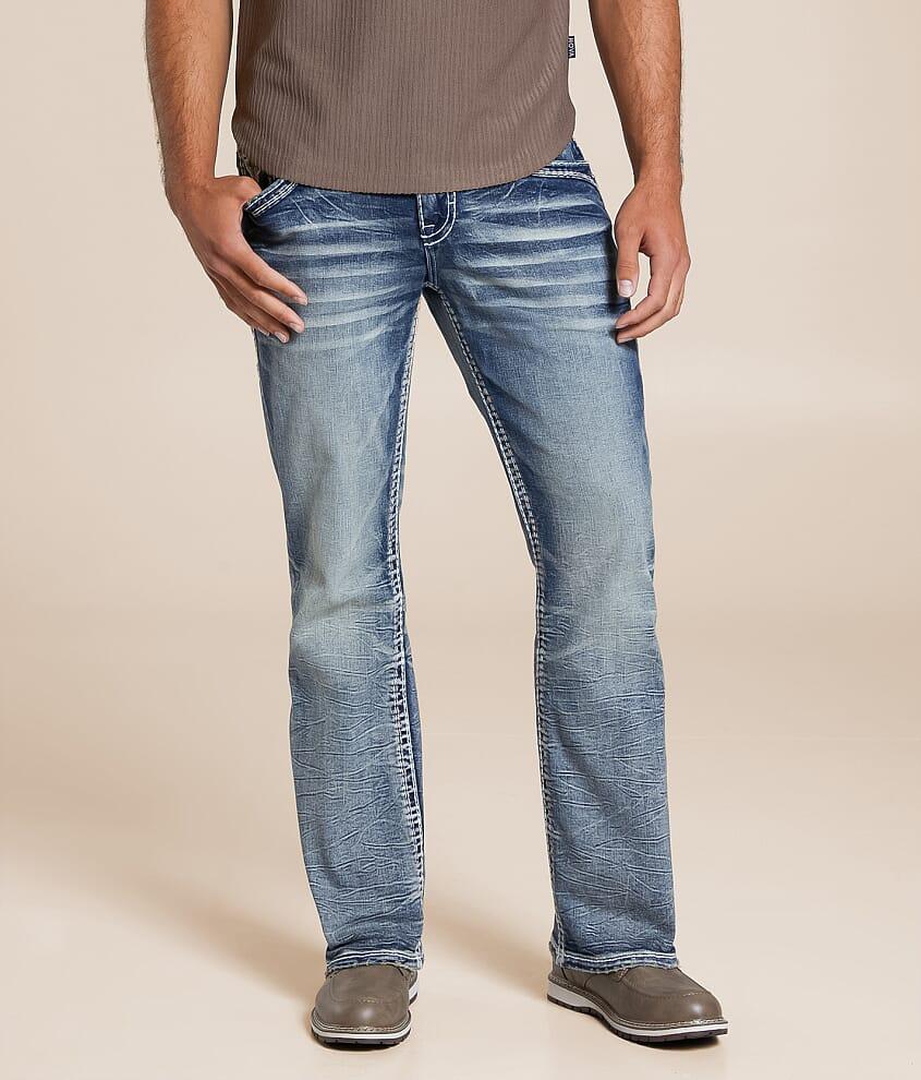 Mens Bootcut Buckle Rock Revival Bootcut Jeans Men's Rock Revival