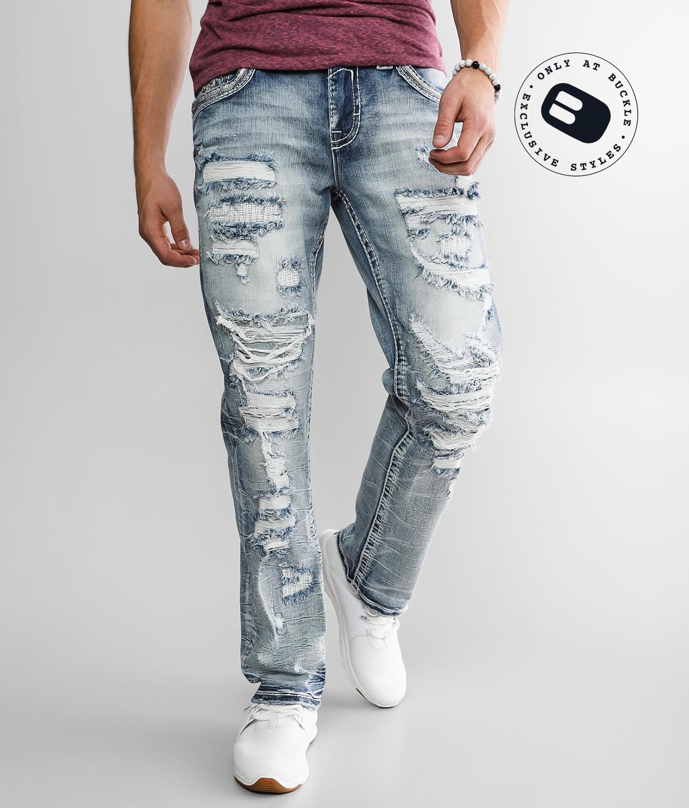 Rock Revival Eithan Straight Stretch Jean in Blue for Men | Lyst