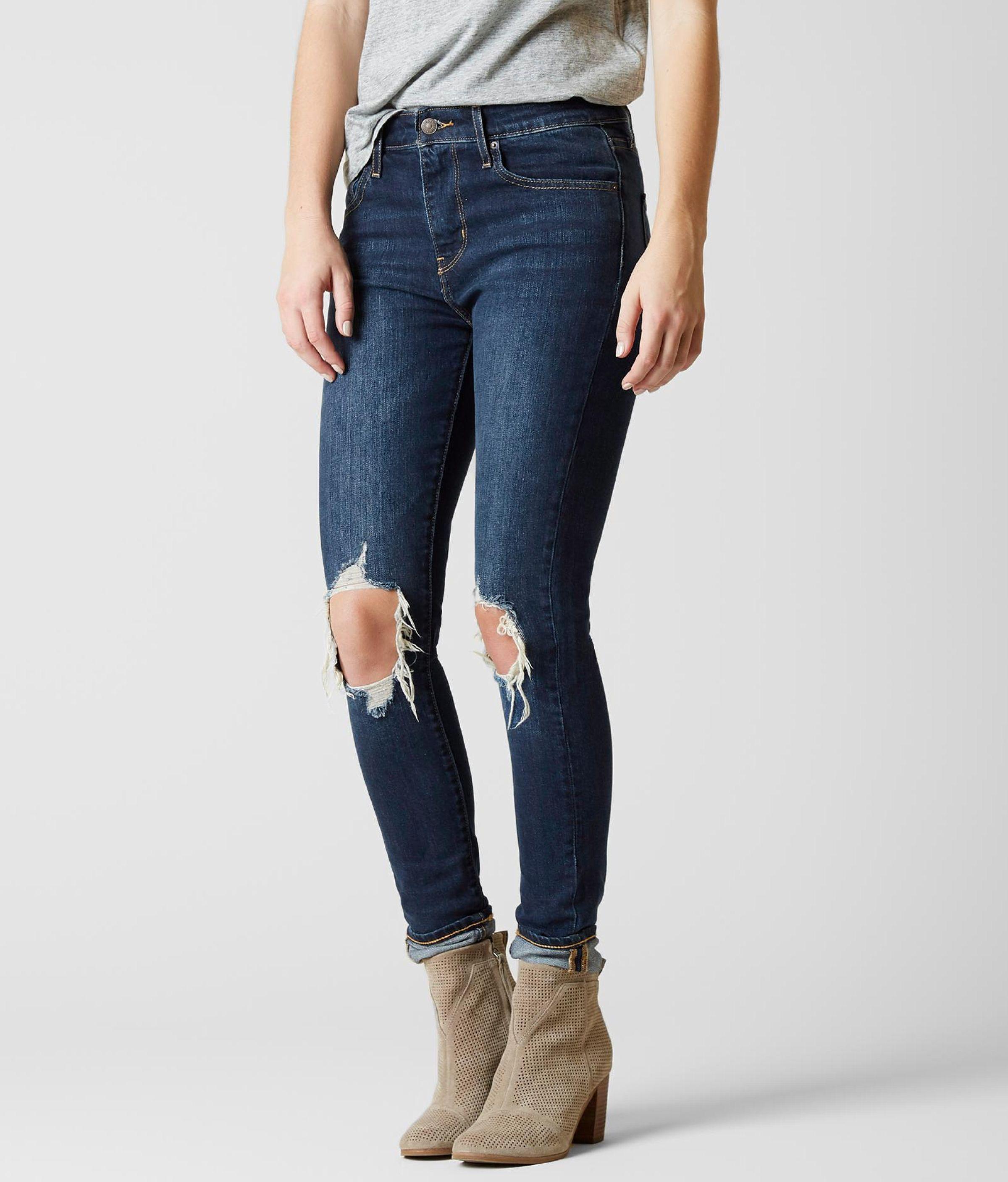 Levi's Premium 721 High Rise Skinny Jean in Blue | Lyst
