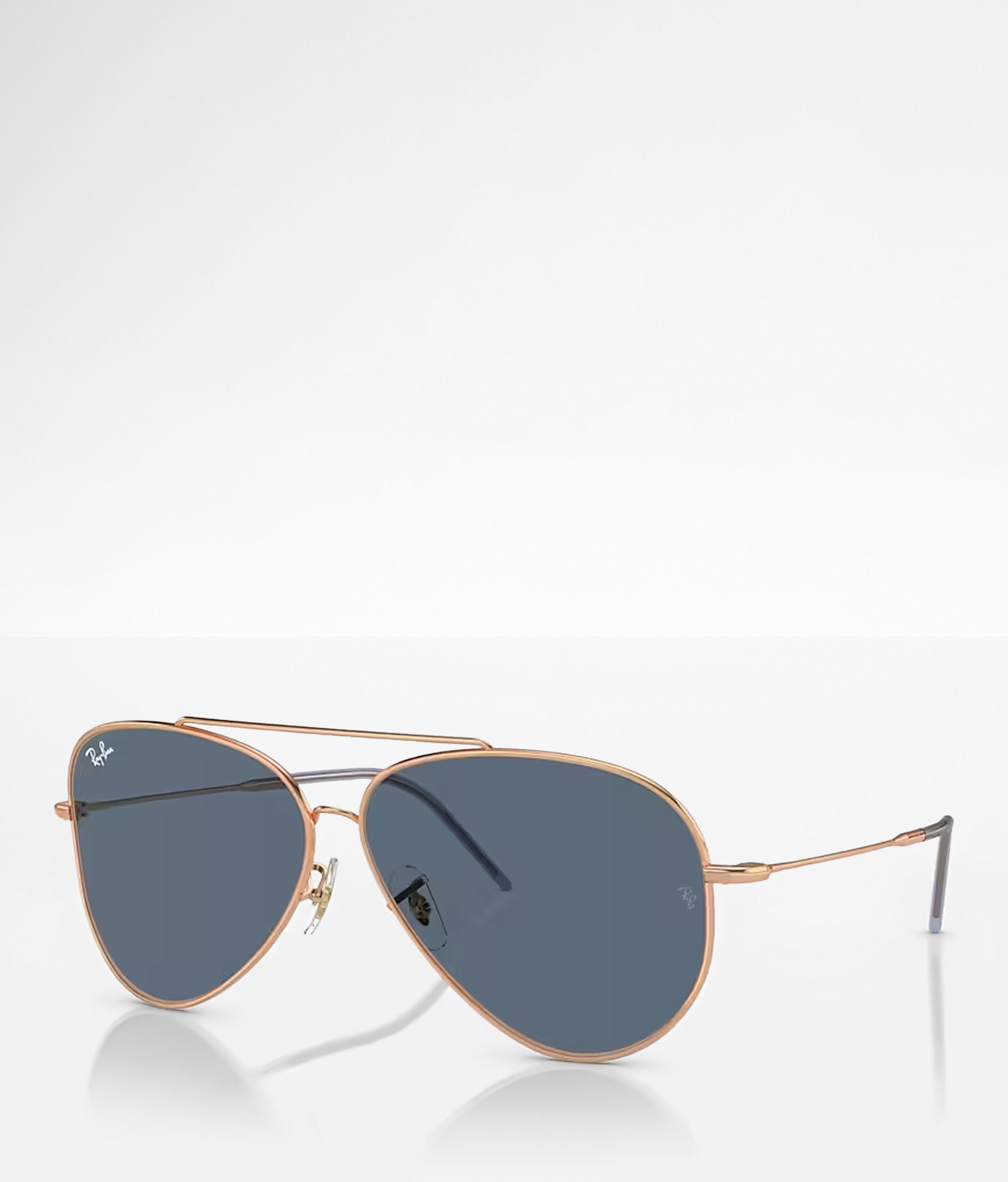 AVIATOR REVERSE Sunglasses in Rose Gold and Blue - RBR0101S