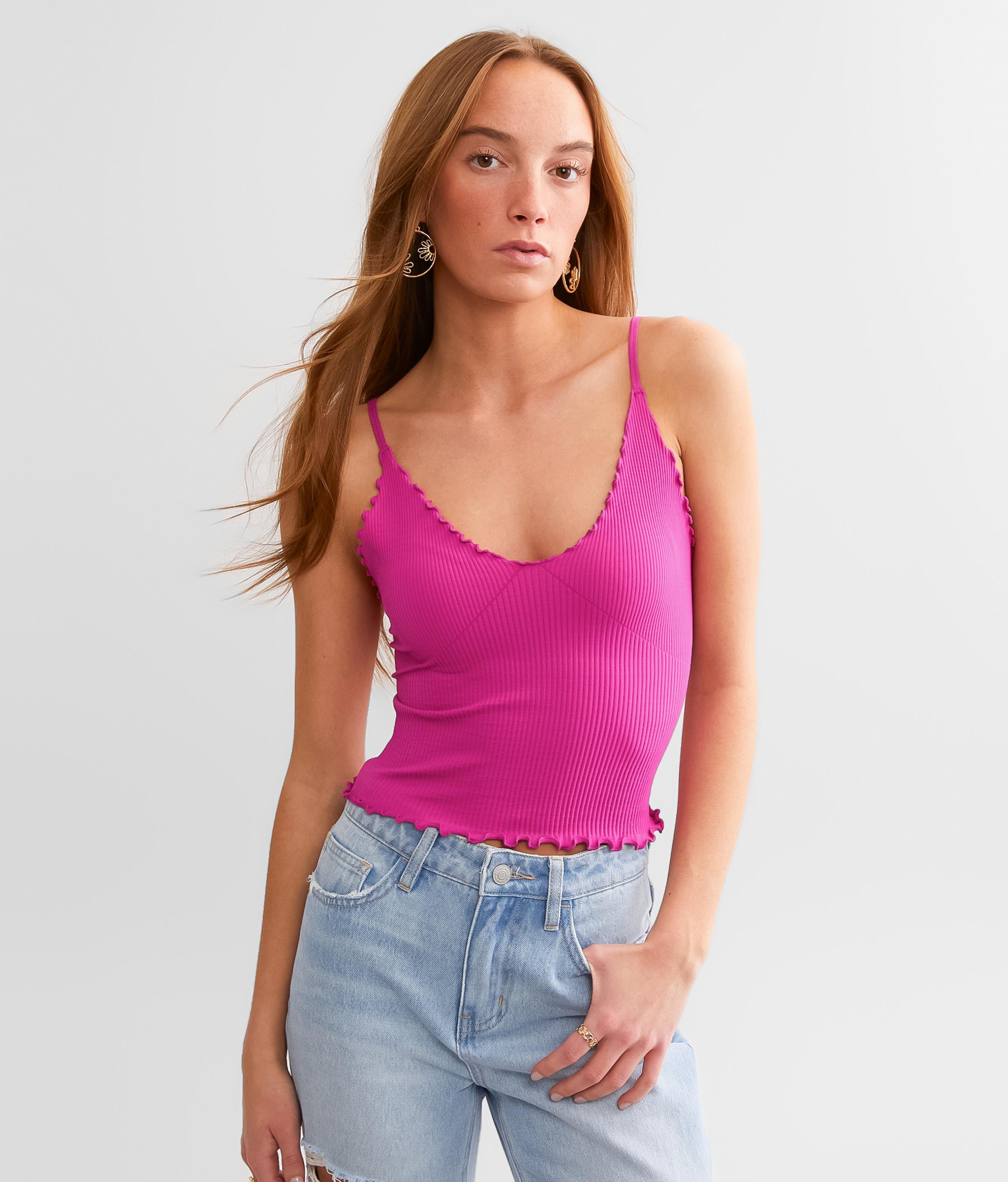 Free People Easy To Love Seamless Tank Top in Purple