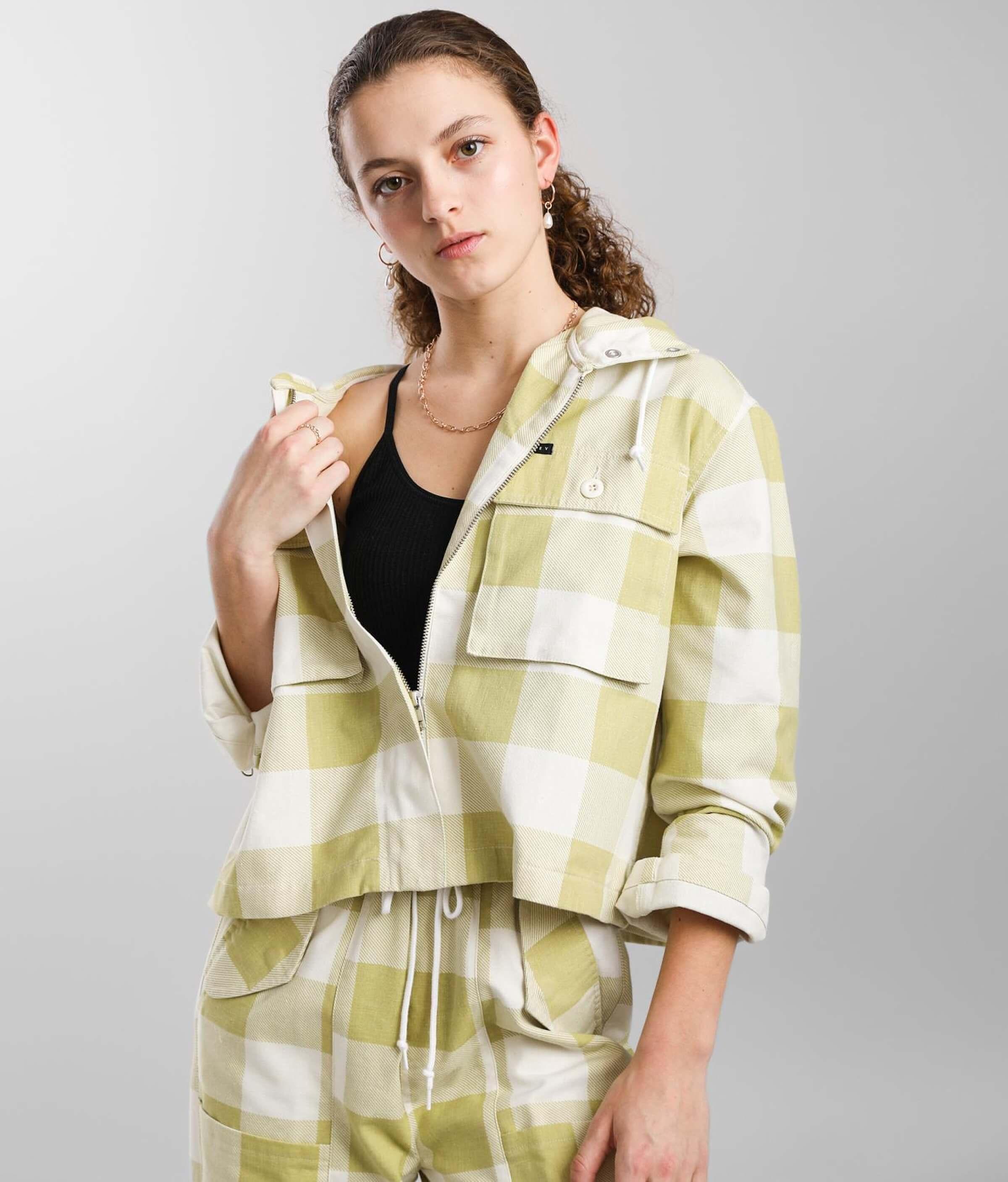 obey checkered jacket