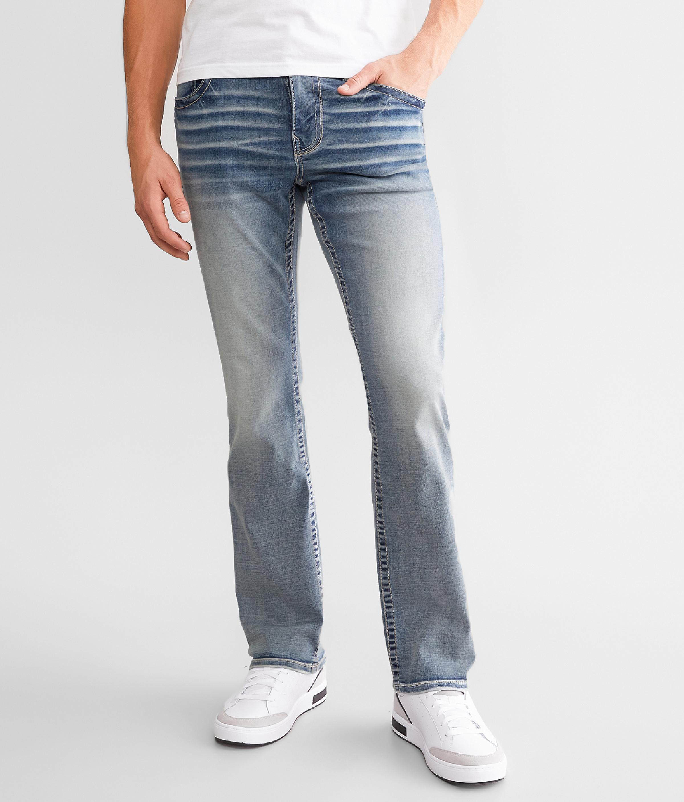 Buckle straight outlet leg jeans