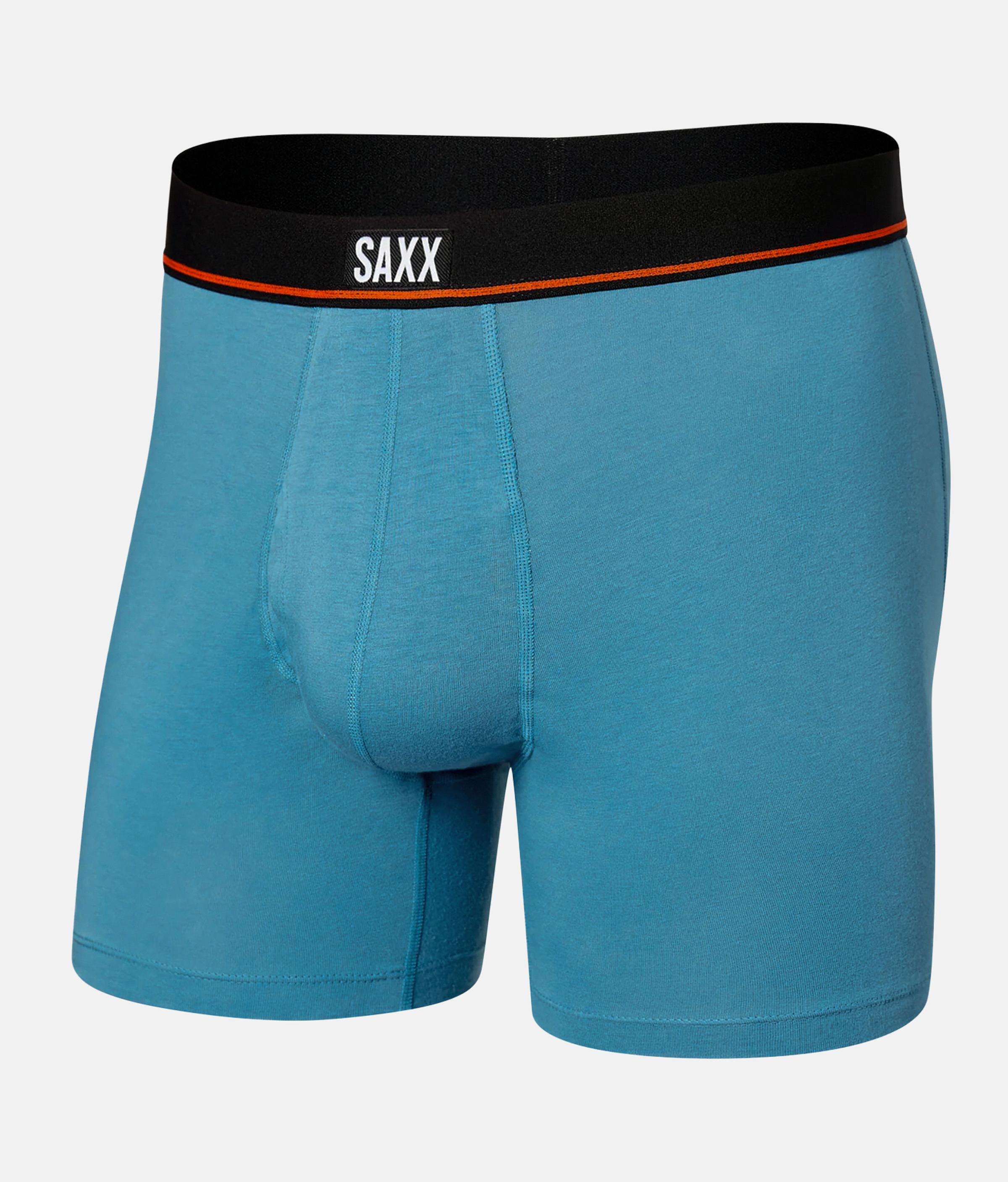 Saxx Underwear Co Non Stop Stretch Cotton Boxer Briefs In Blue For Men Lyst 7006