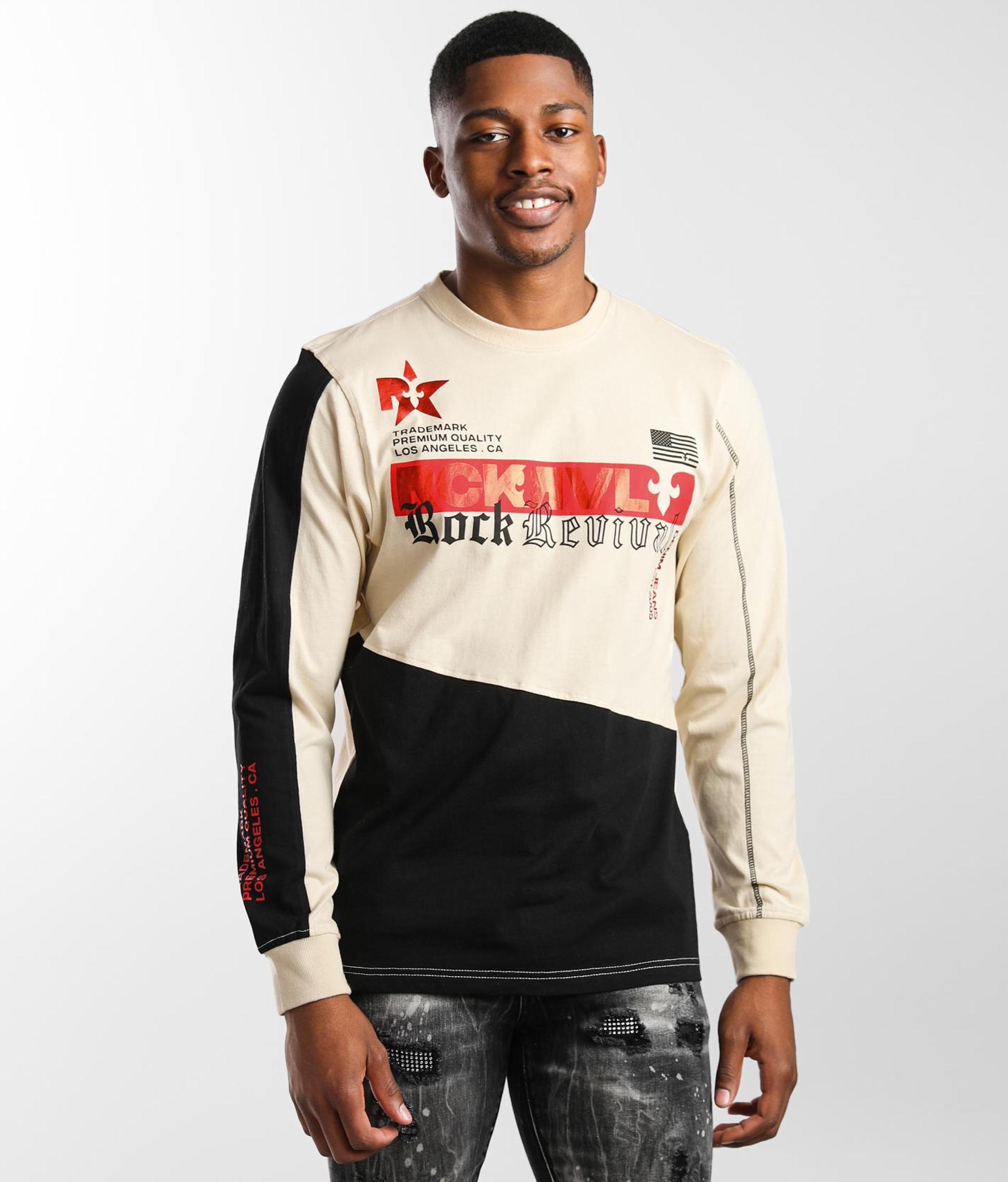 Rock Revival Derby T-shirt in Cream 