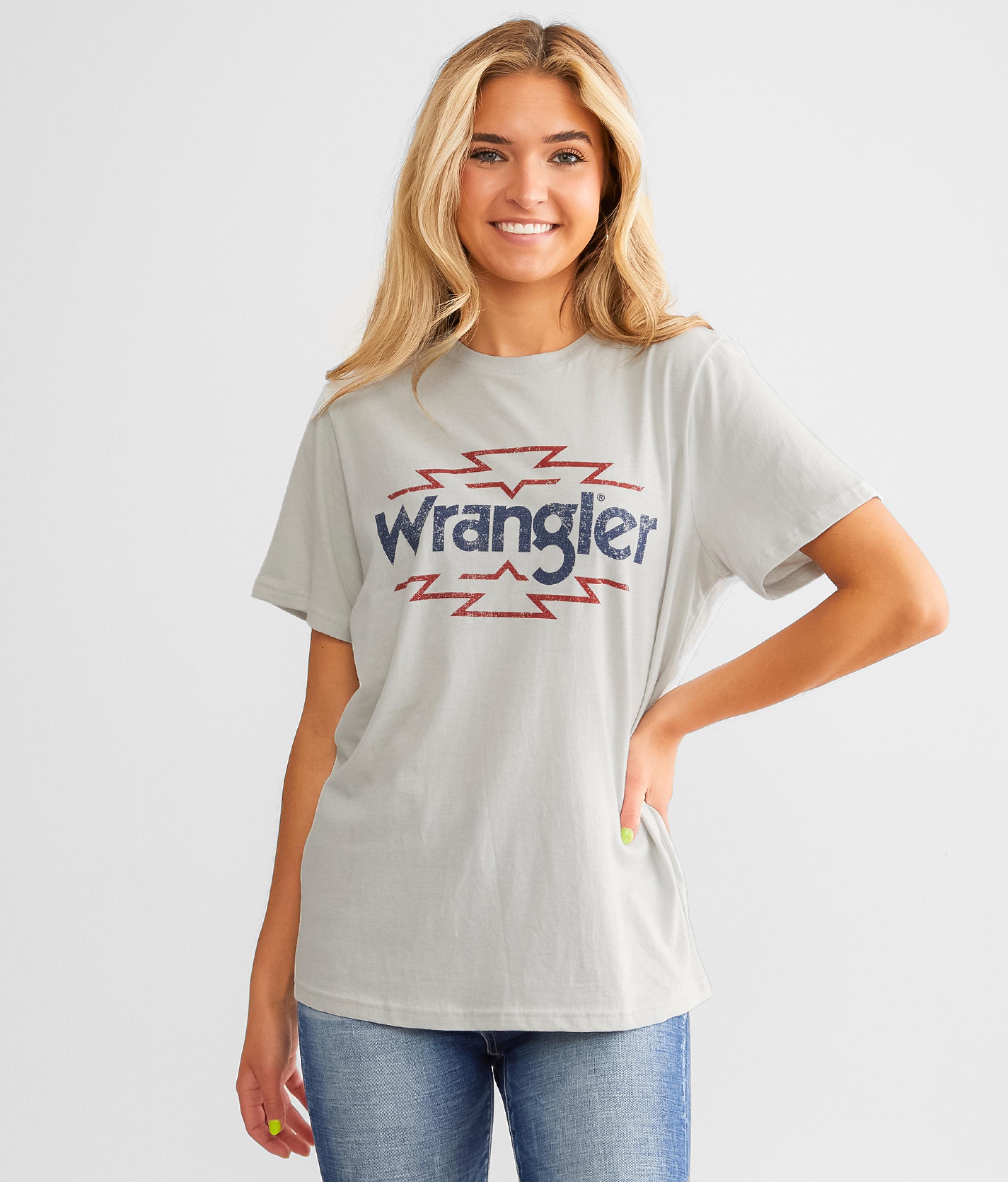 Wrangler Aztec Western T-shirt in Gray | Lyst