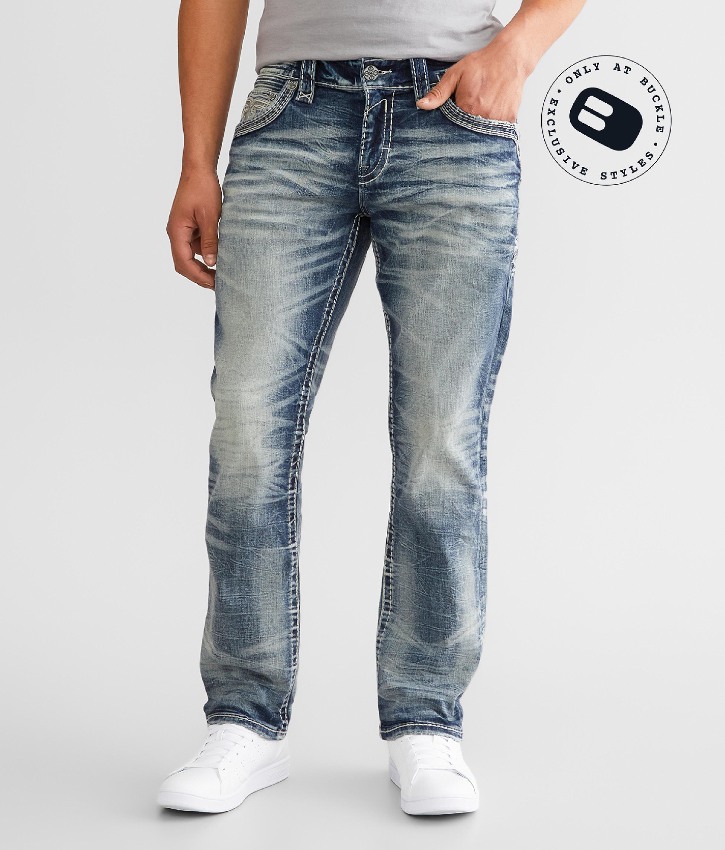 Rock Revival Smitty Relaxed Taper Stretch Jean in Blue for Men | Lyst