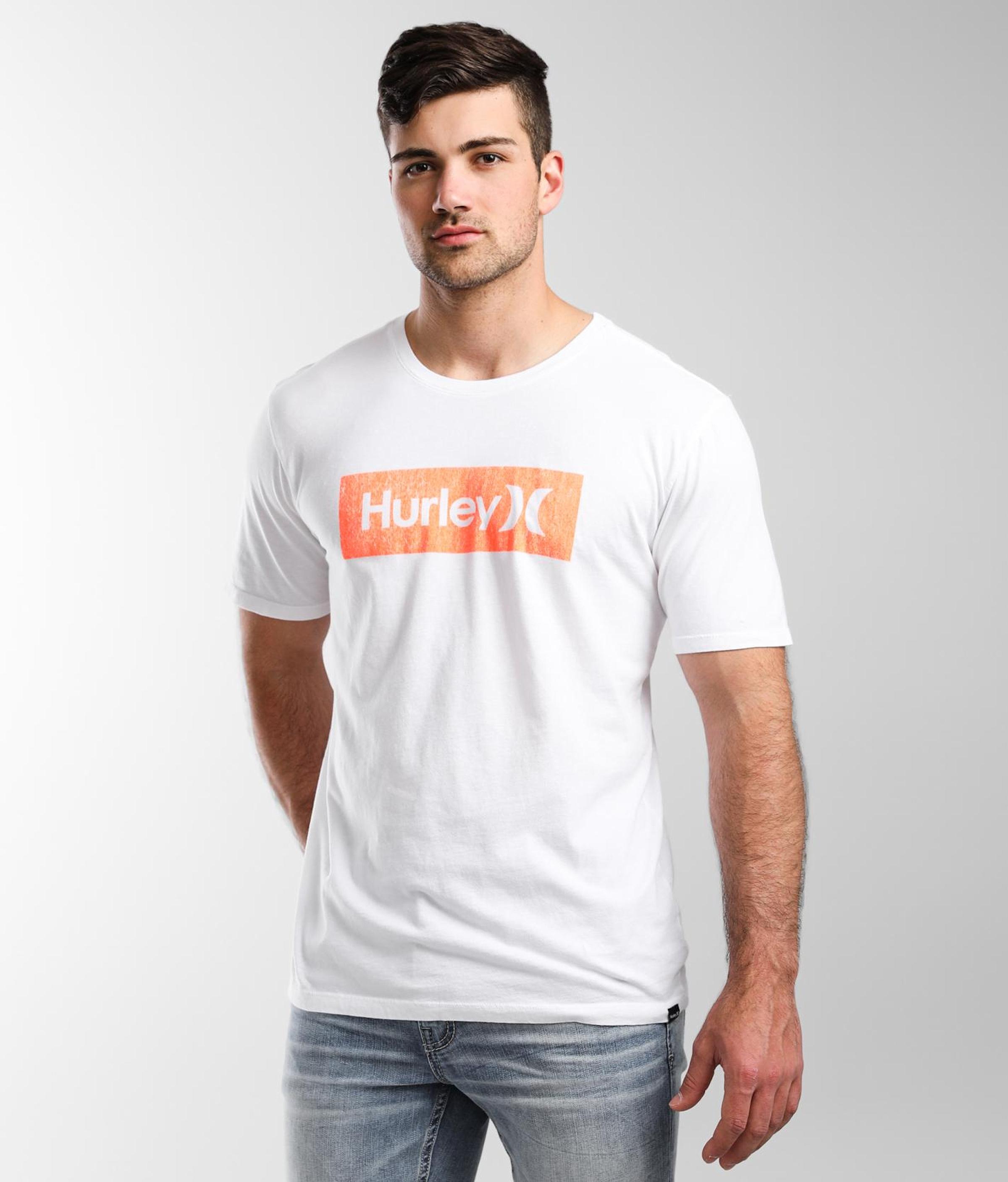 Hurley Mens Textured Tri-Blend Boxed Short Sleeve Tshirt