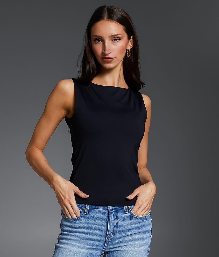 ★ Leey★ BUCKLE SLEEVELESS TOP BLACK P0000EGI s-l1200.jpg