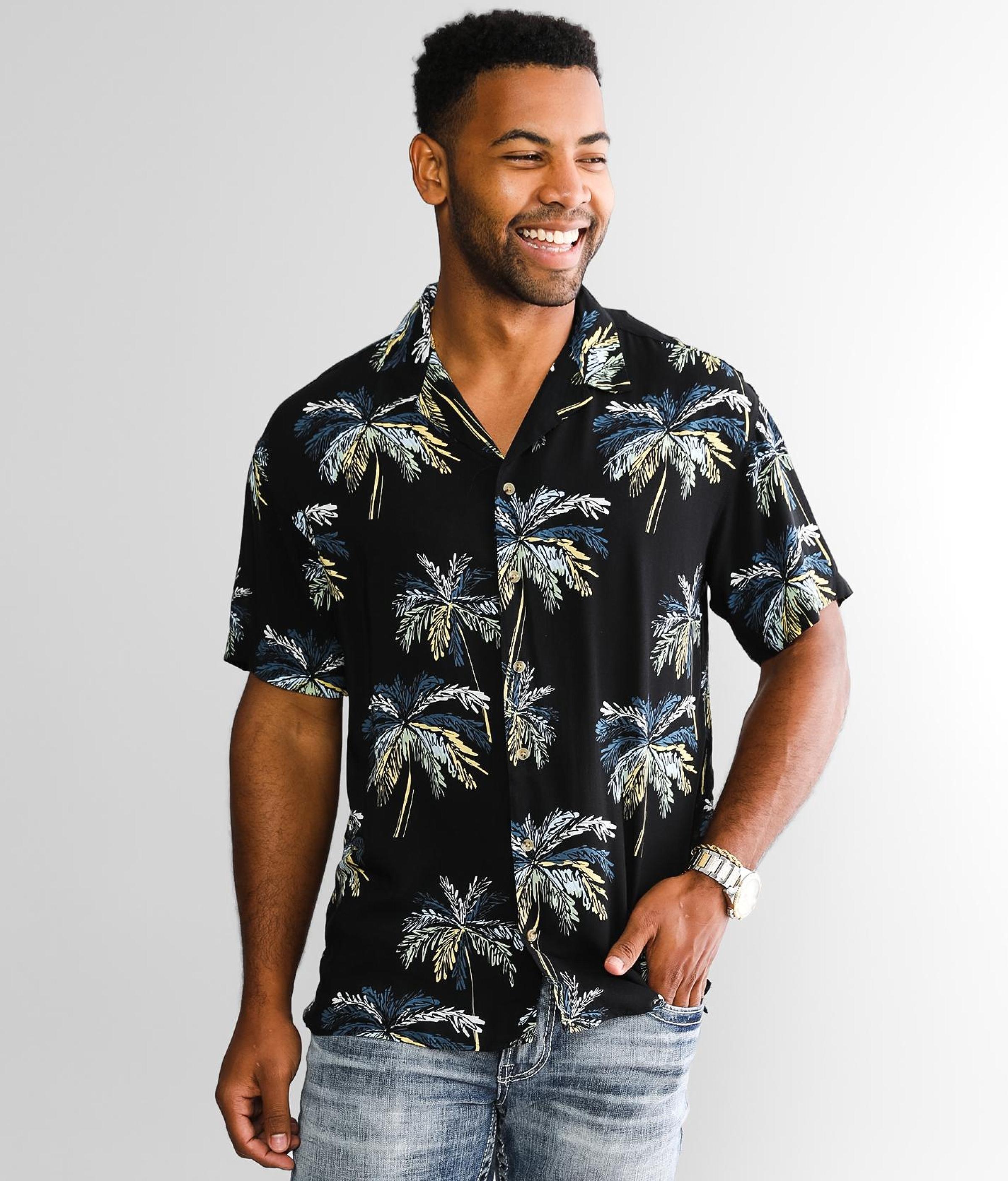 Jack & Jones Malibu Resort Shirt in Black for Men | Lyst