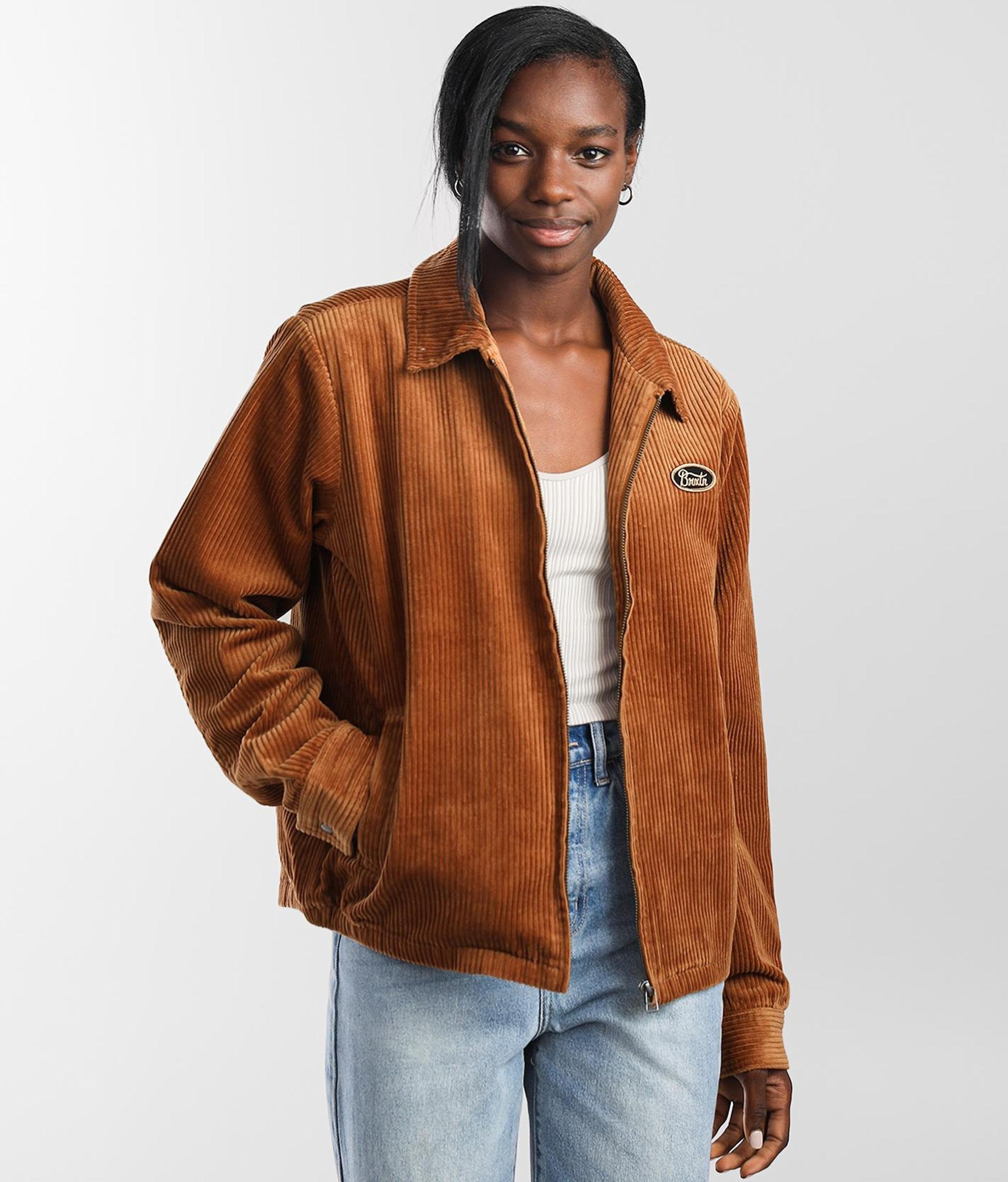 Brixton Utopia Corduroy Jacket in Brown | Lyst